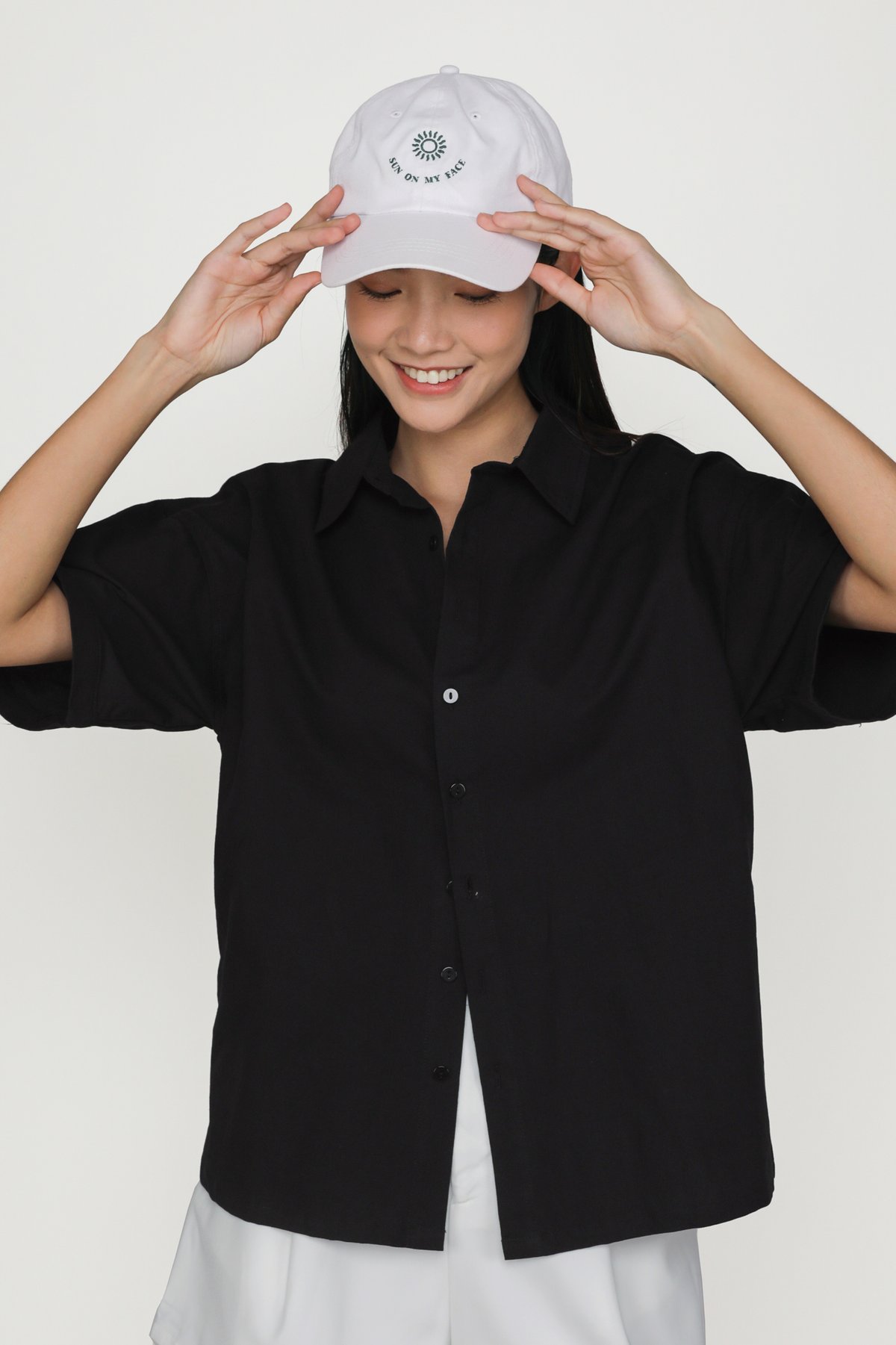 Kai Linen Boyfriend Shirt (Black)