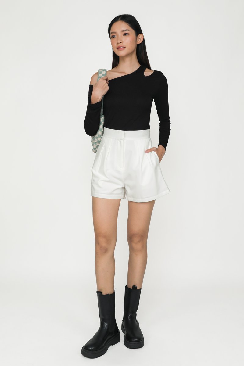Gerald Tailored Shorts (White) | The Tinsel Rack