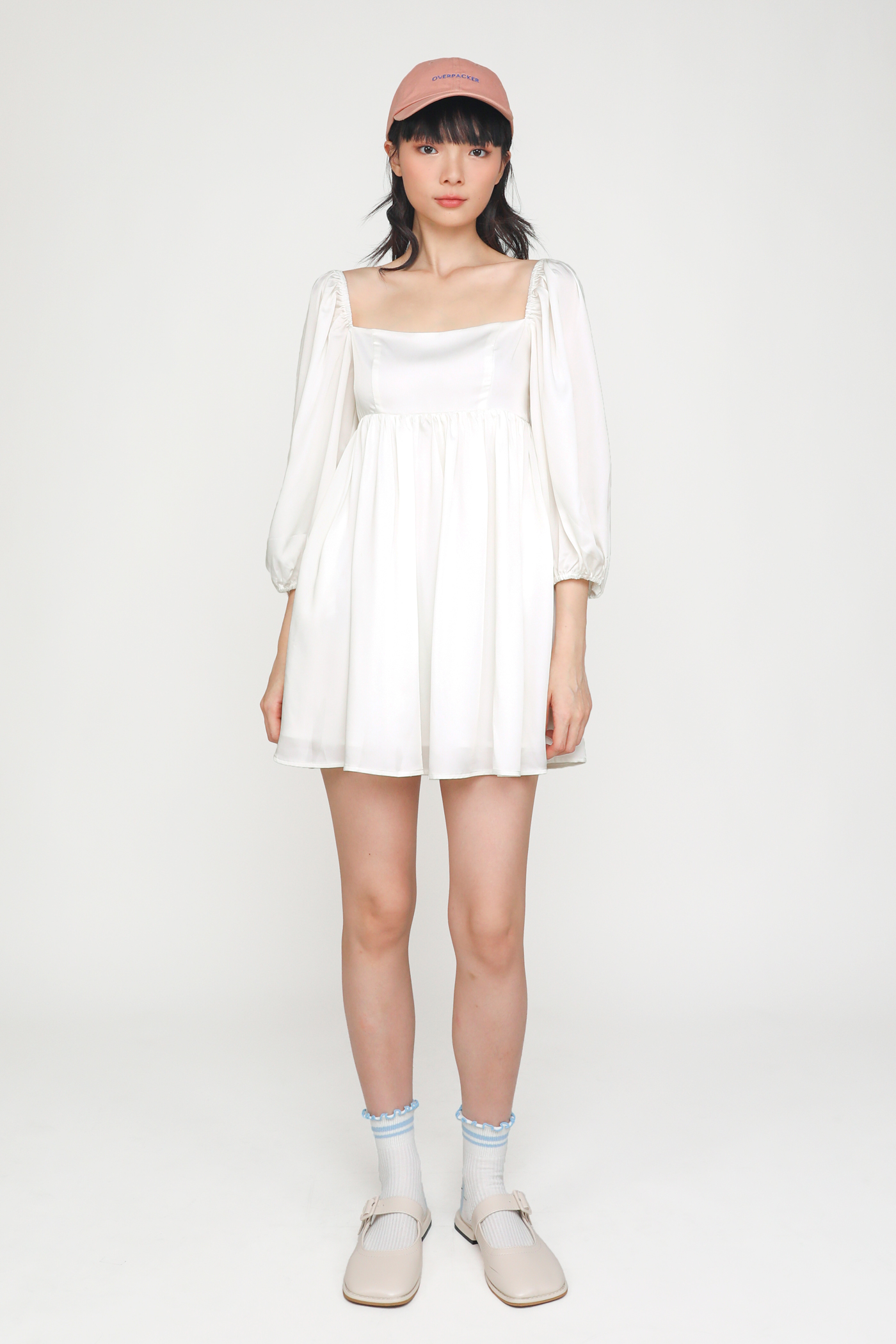 Uo puff sleeve babydoll sales dress