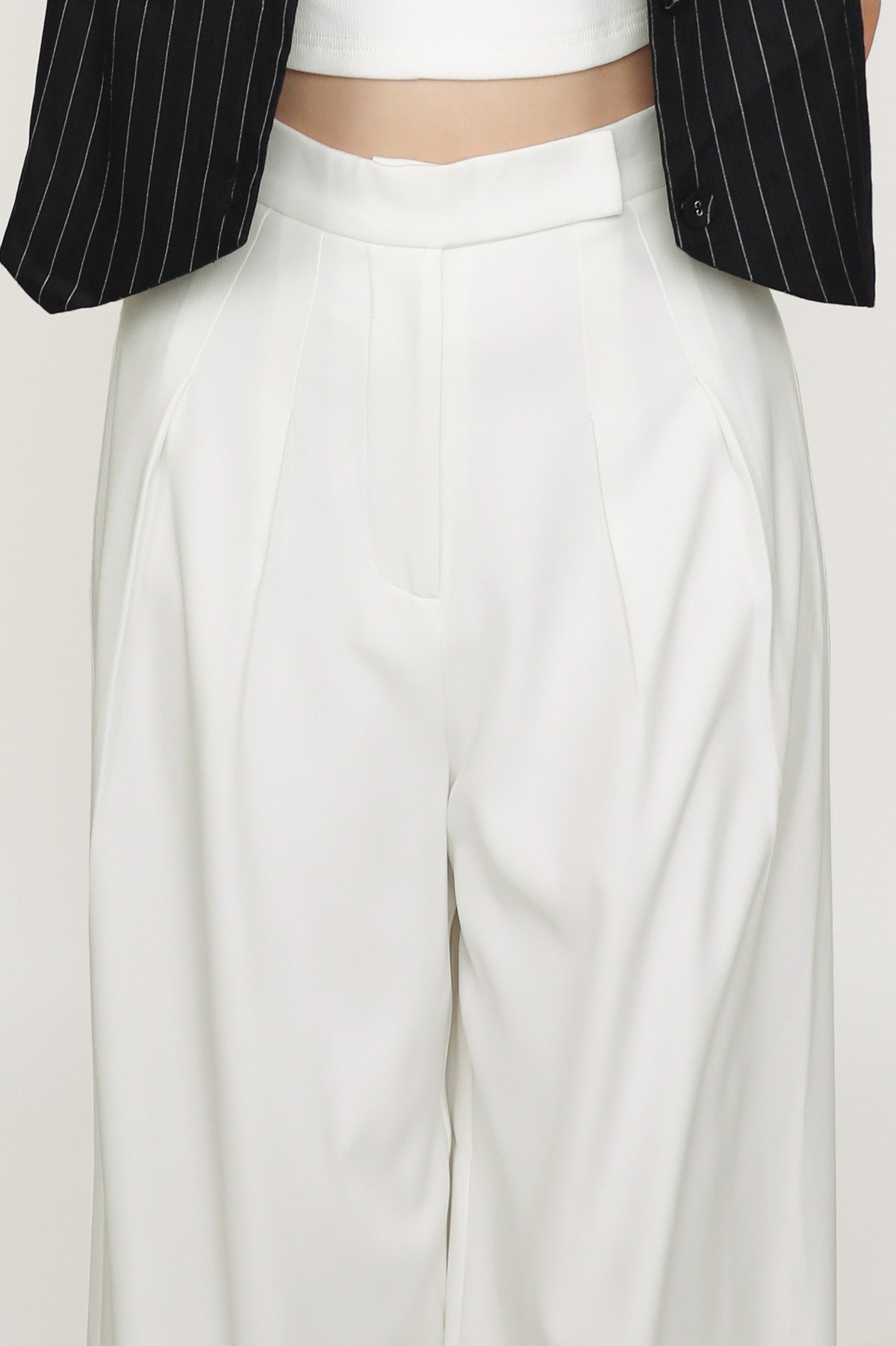 Braydon Hook Front Pants (White)