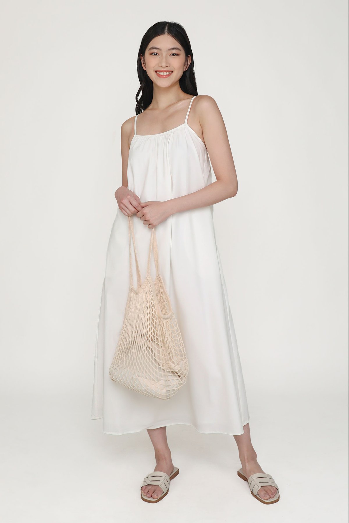 Brynn Tent Dress (White)