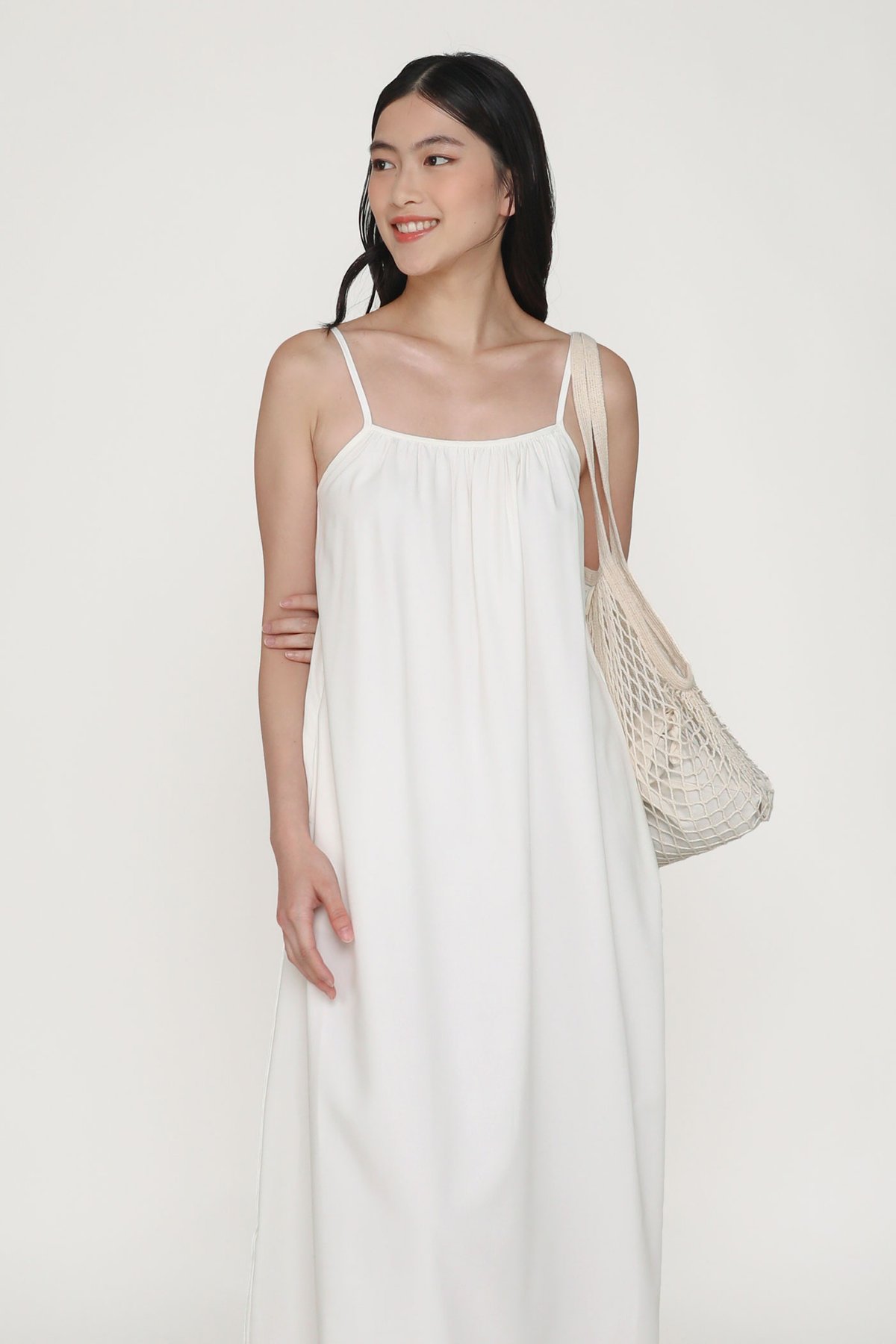 Brynn Tent Dress (White)