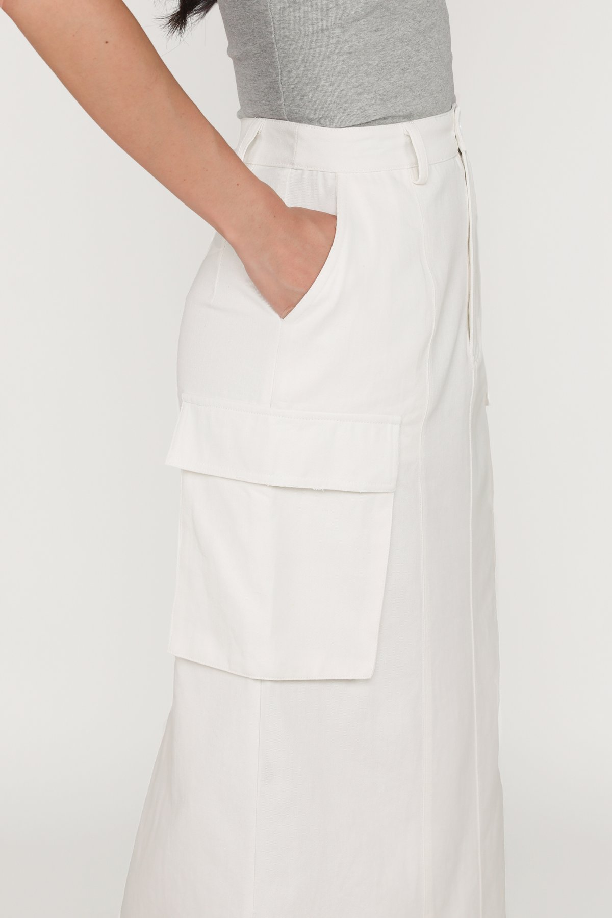 Callas Cargo Skirt (White)