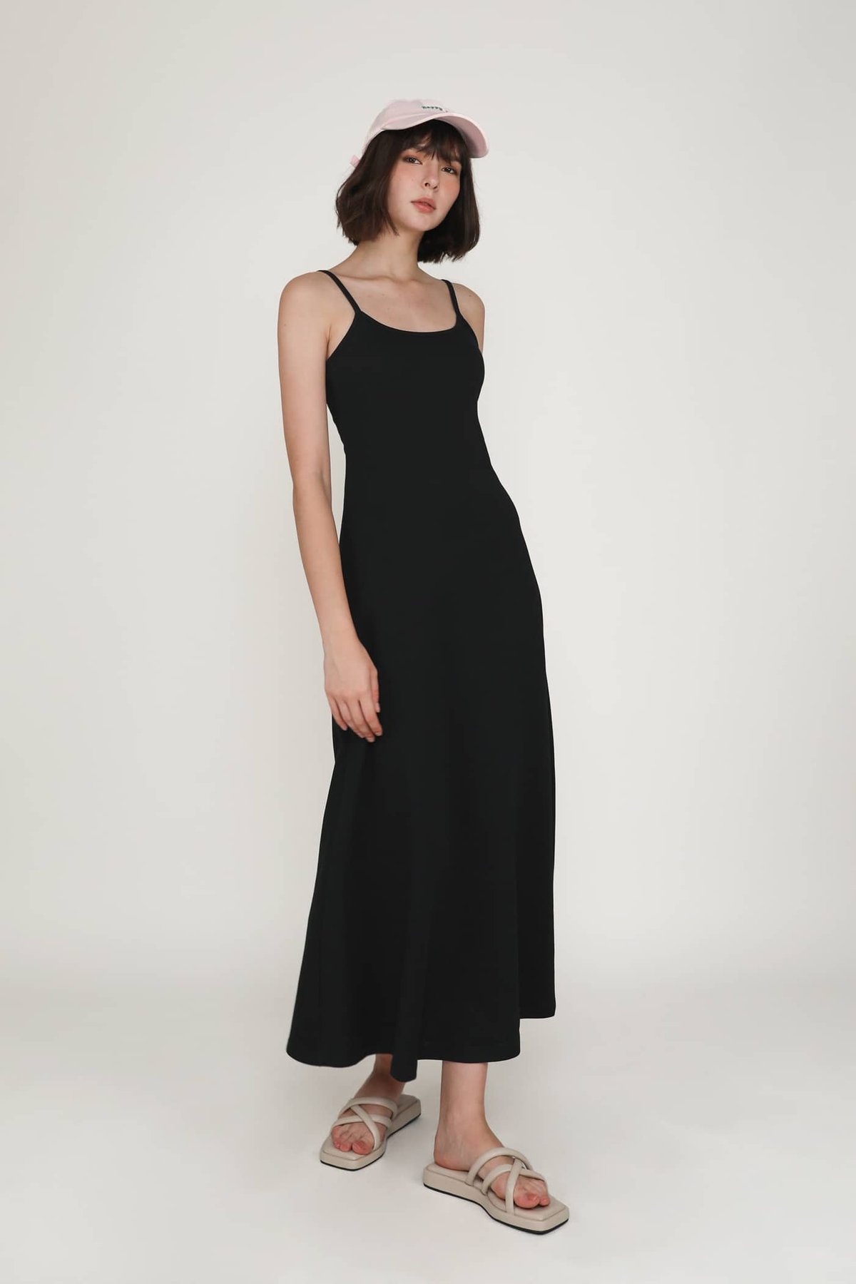 Natalie Basic Maxi Dress (Black)