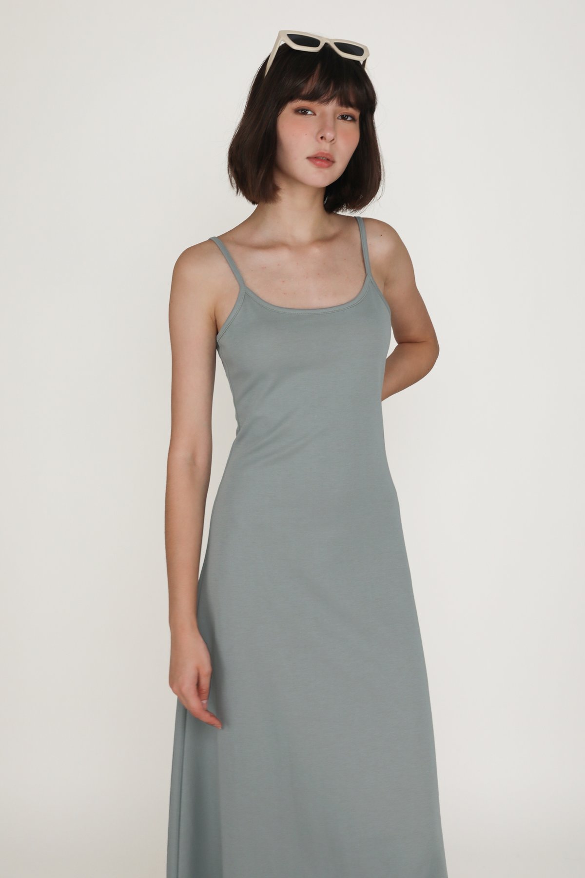 Natalie Basic Maxi Dress (Grey)