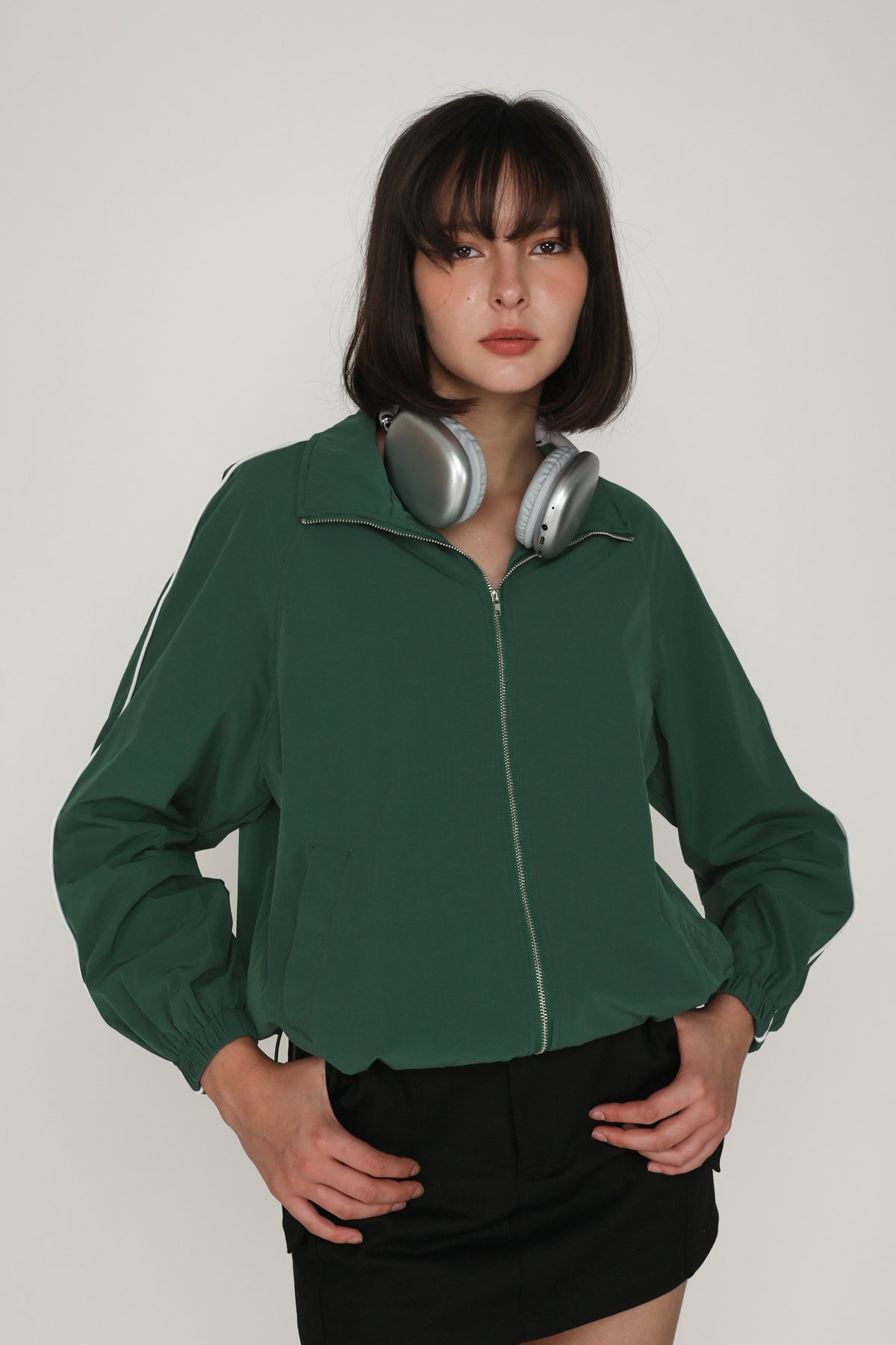 Stanton Contrast Nylon Jacket (Green)