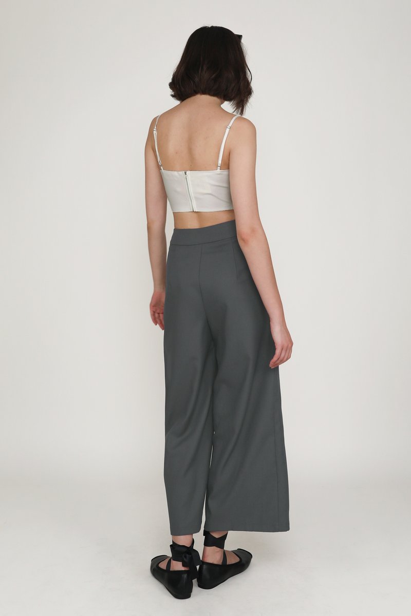 Petite Alan Wide Leg Pants (Black)