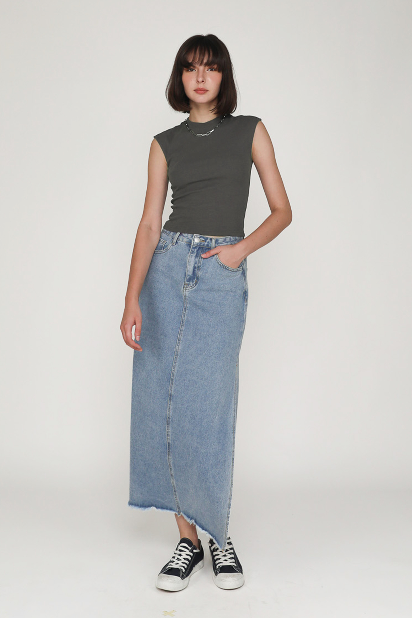 Jackie Baby Tee (Dark Grey) The Tinsel Rack