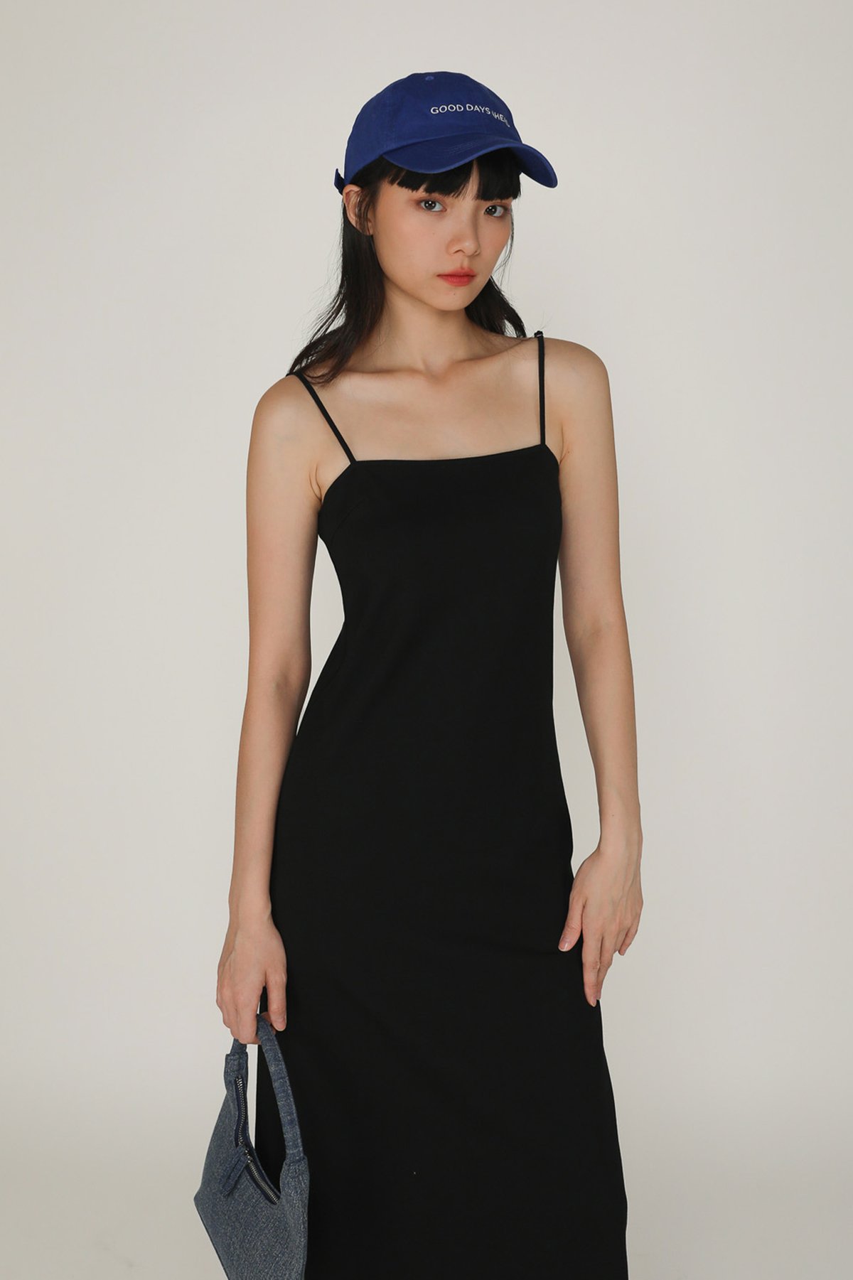 Solana Basic Maxi Dress (Black)