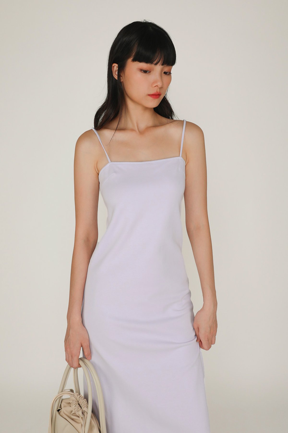 Solana Basic Maxi Dress (Lilac)