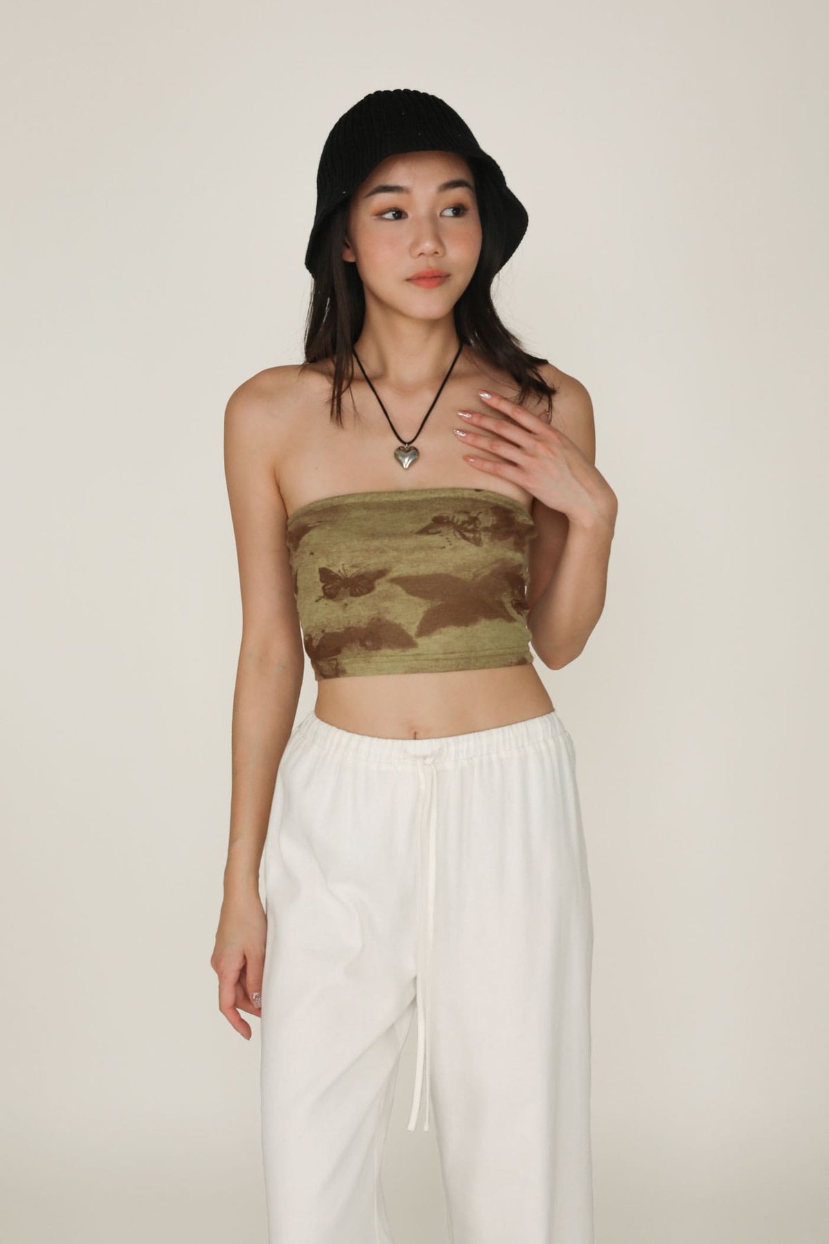 Lila Tube Top (Butterfly)