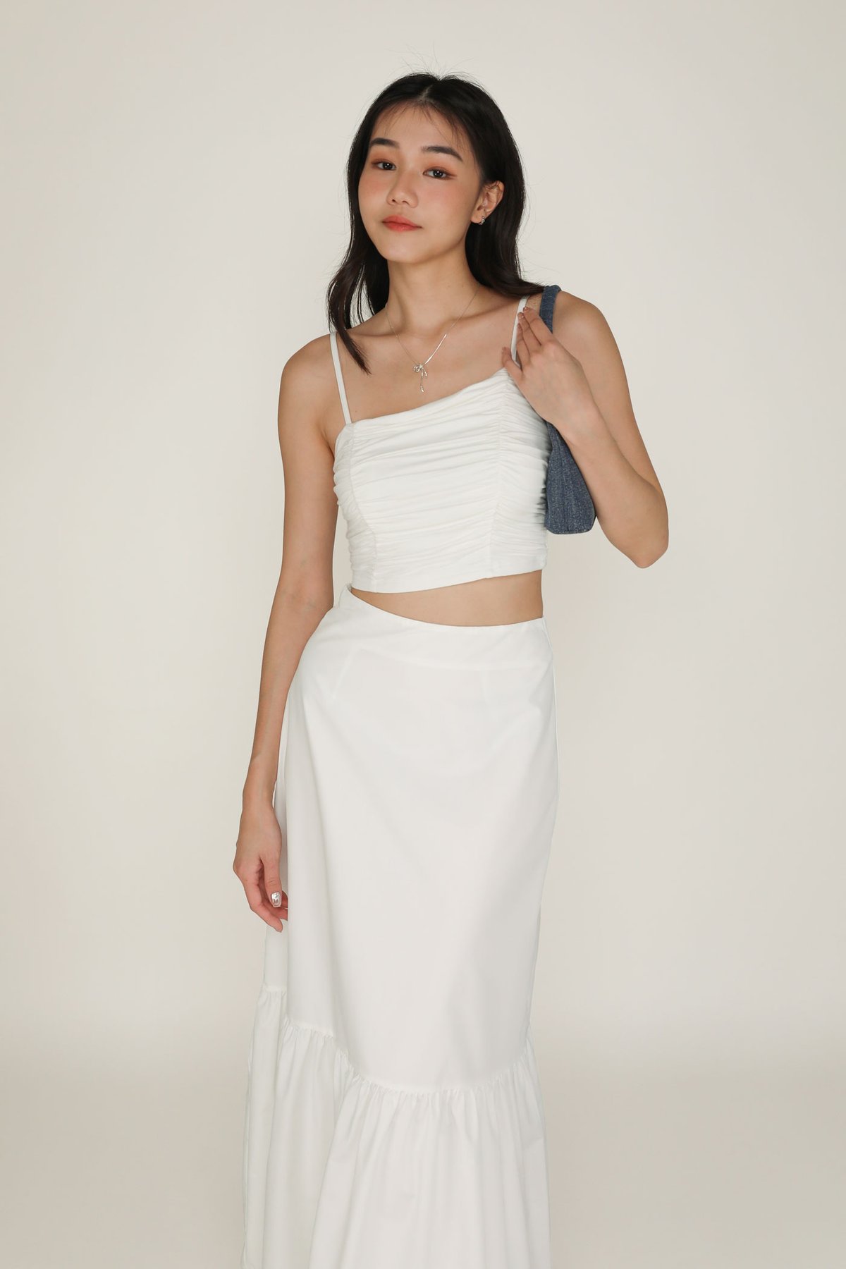 Marelle Two Tier Skirt (White)