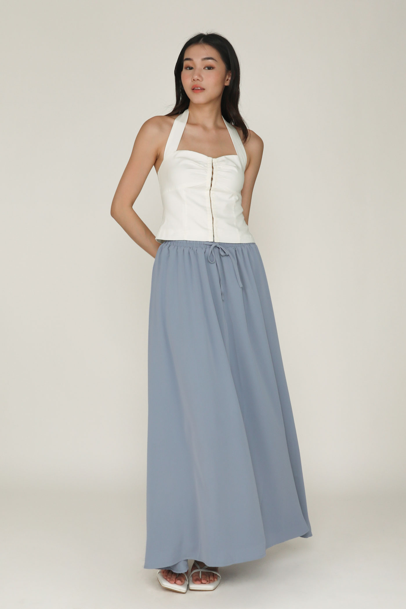 純正通販 MOUSSY / TULLE DRAWSTRING MAXI SKIRT - レディース