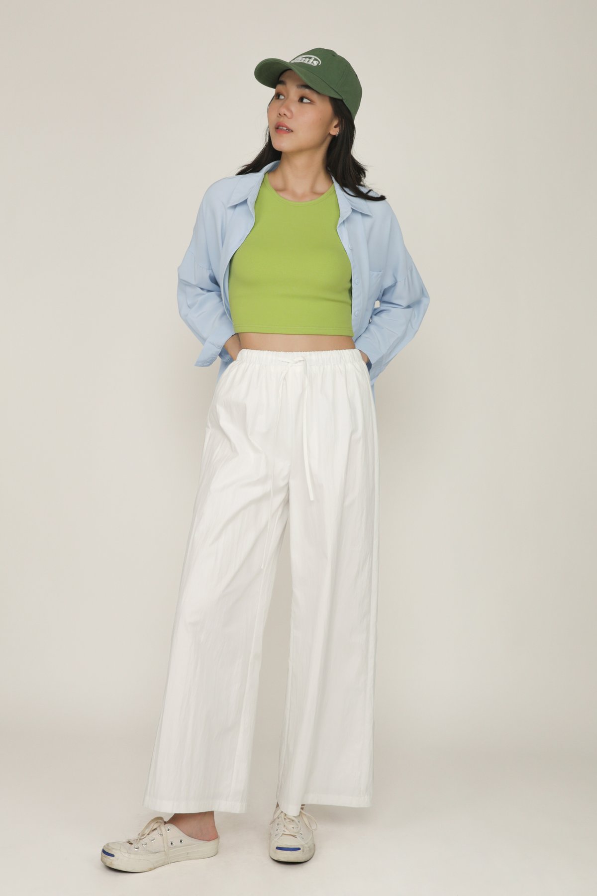 Laurie Racercut Padded Top (Lime)