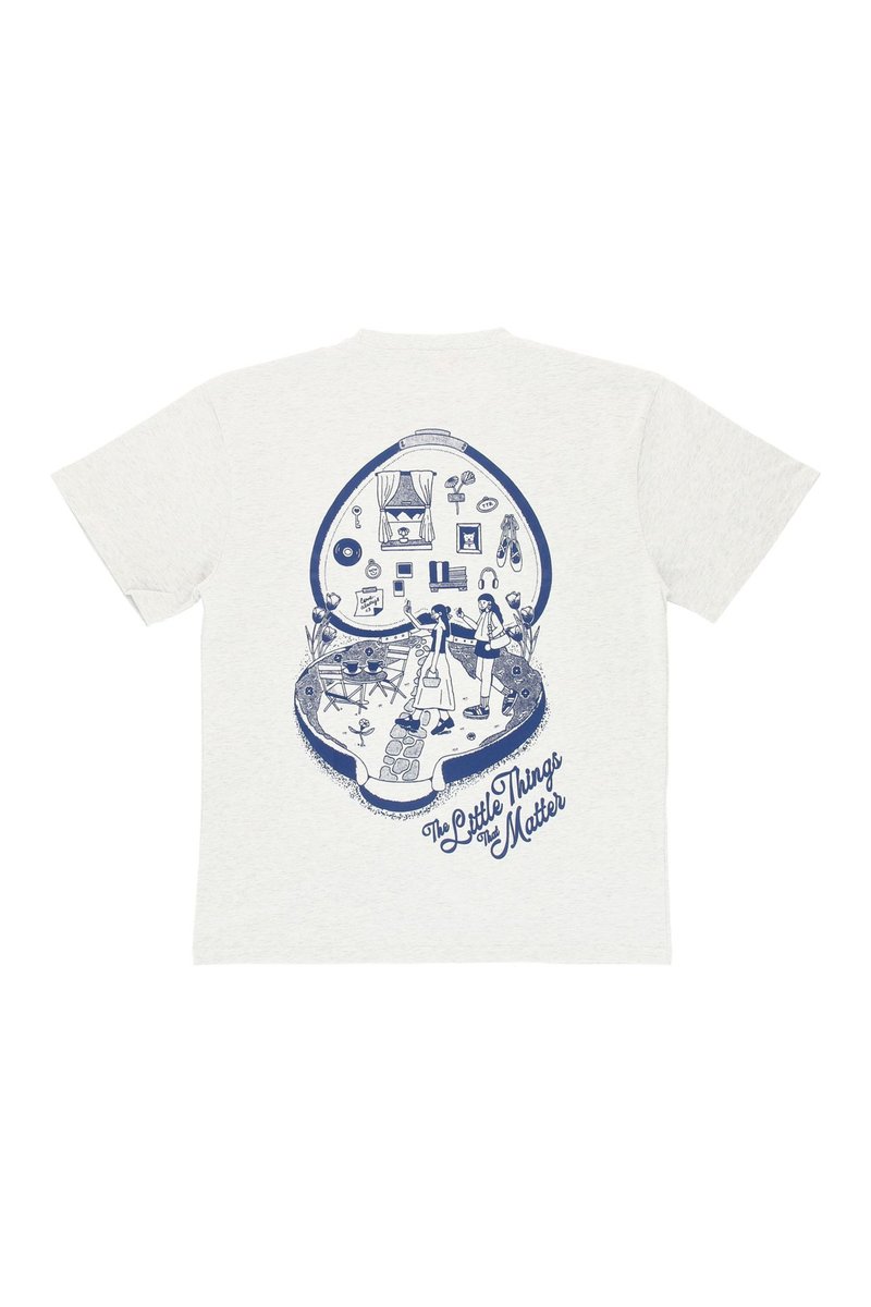 The Little Things That Matter Oversized Tee (Light Grey) | The Tinsel Rack