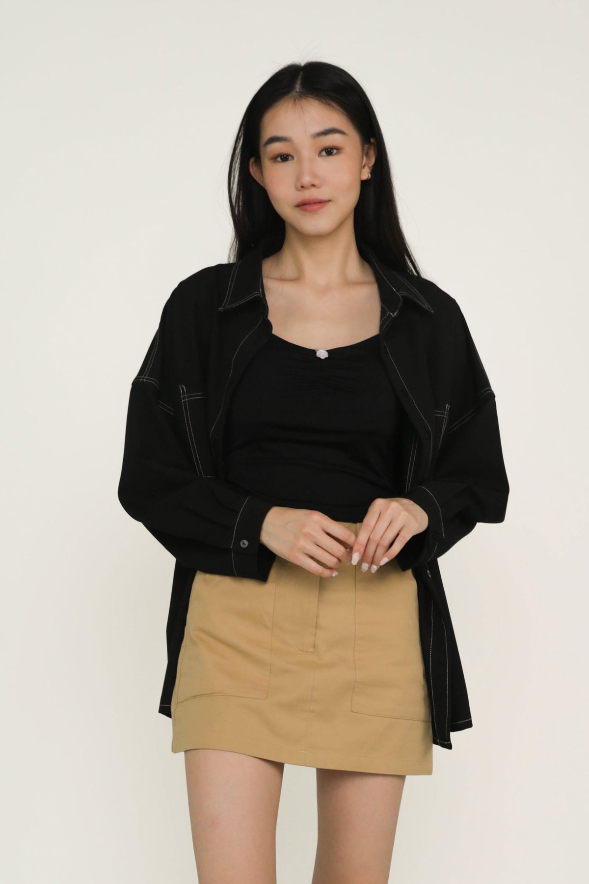 Lia Ruch Front Padded Top (Black)