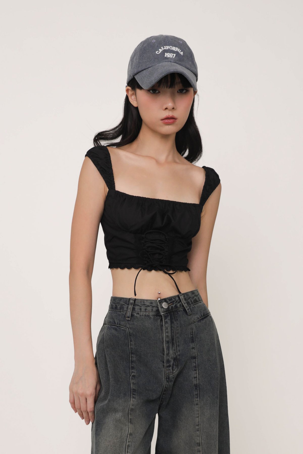 Stacey Corset Top (Black)