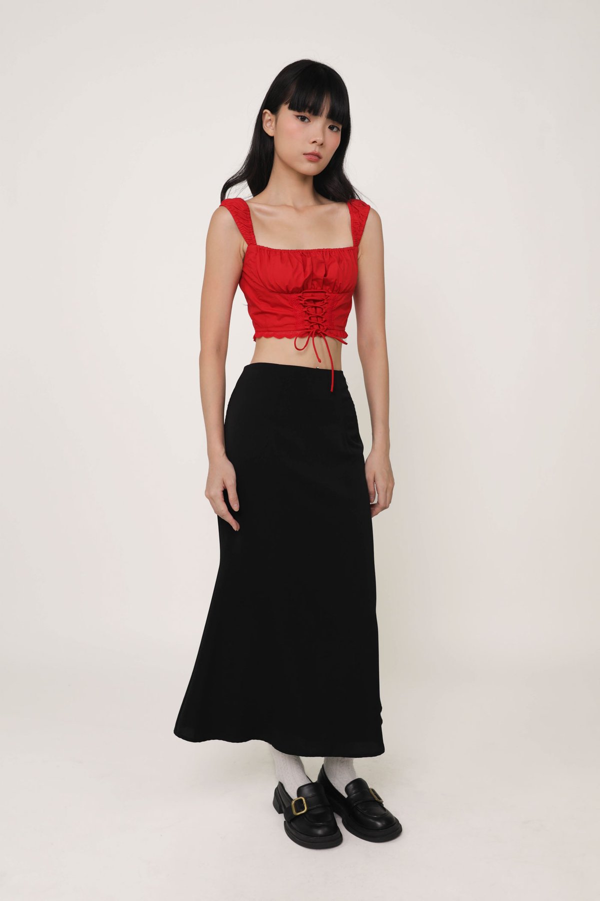 Stacey Corset Top (Cherry)