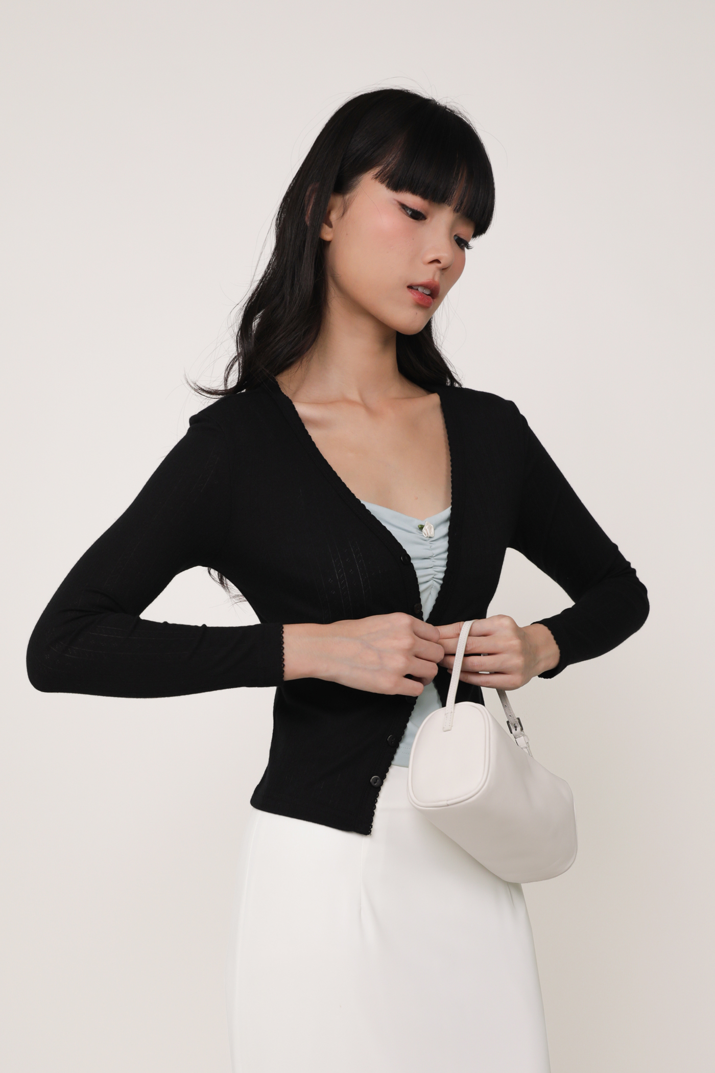 Shaye Lounge Cardigan Black The Tinsel Rack