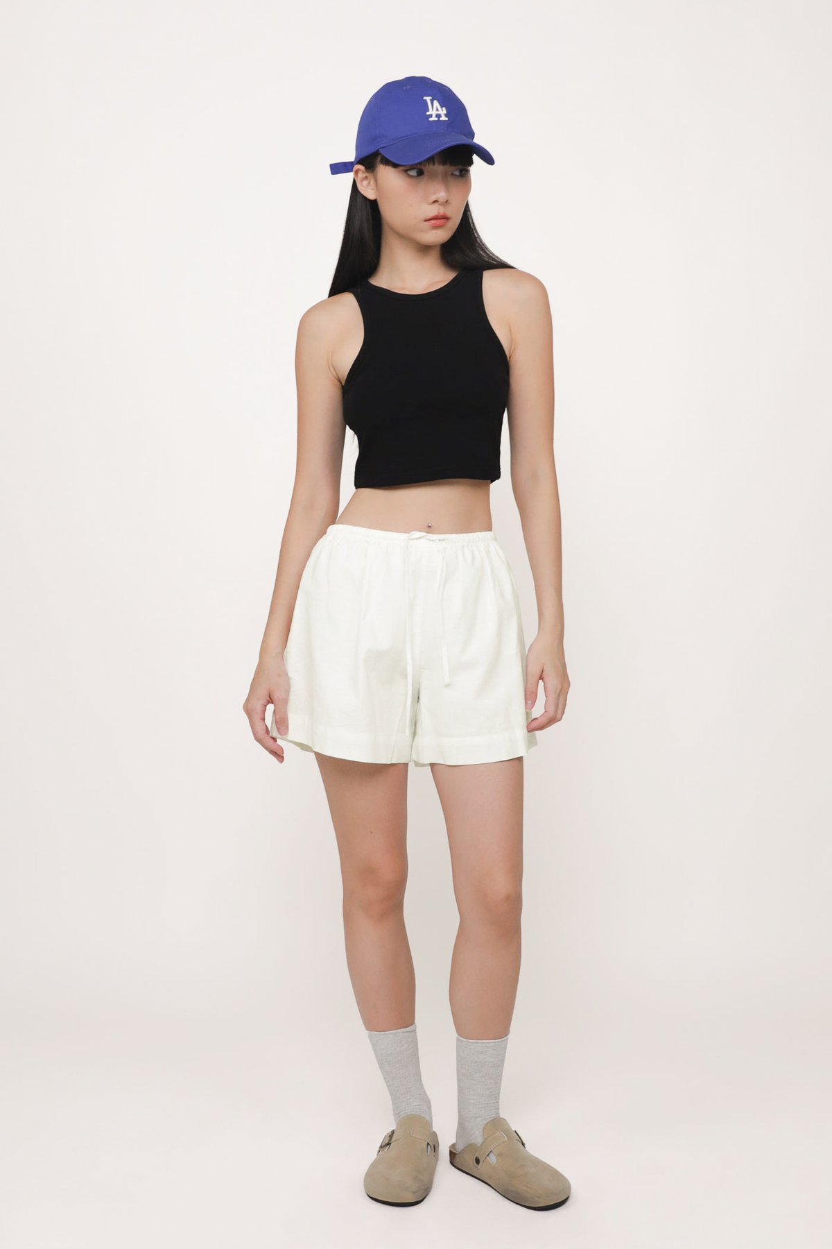 Bravo Racercut Crop Padded Top (Black)