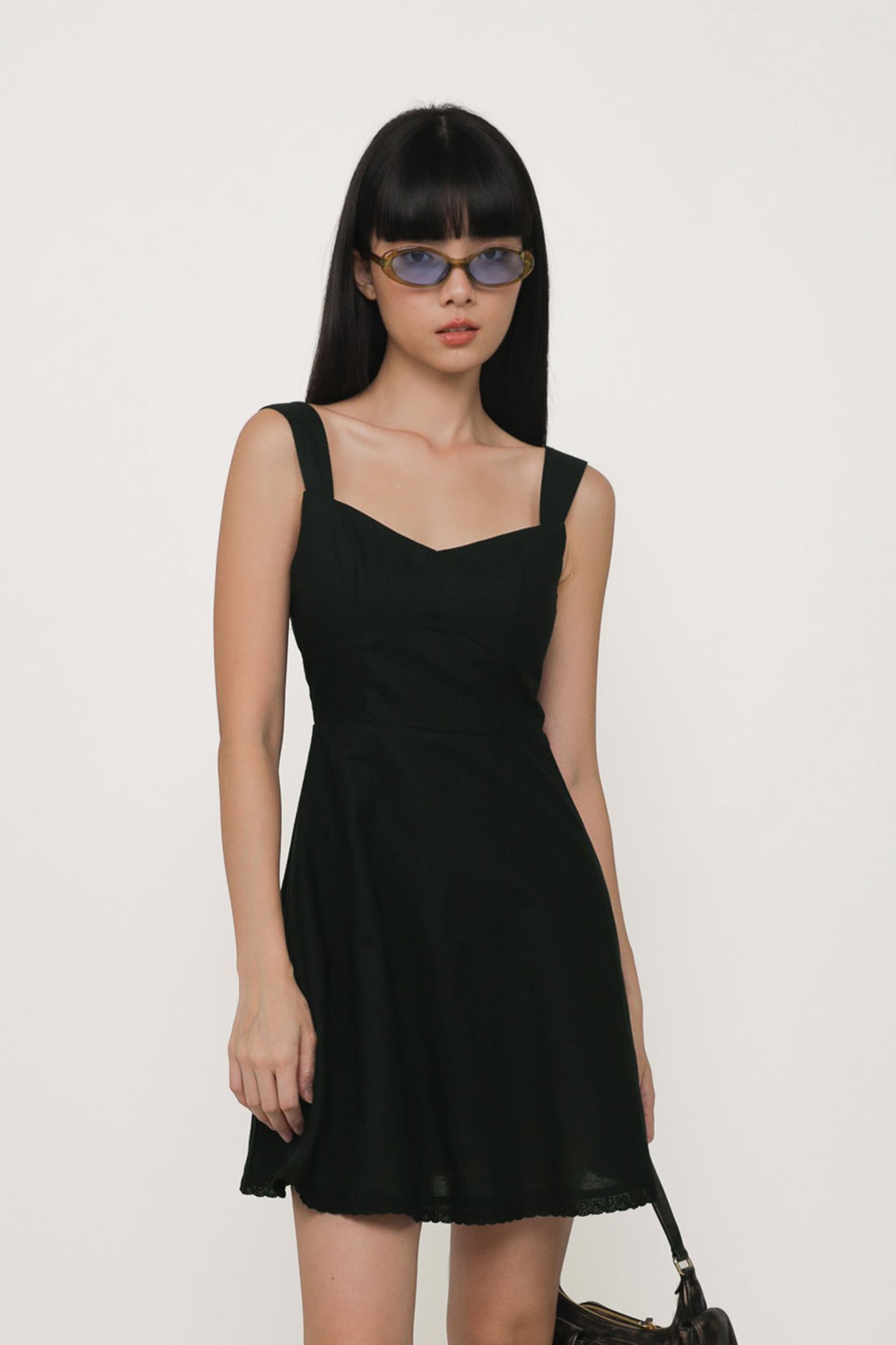 Cynthia Padded Romper (Black)