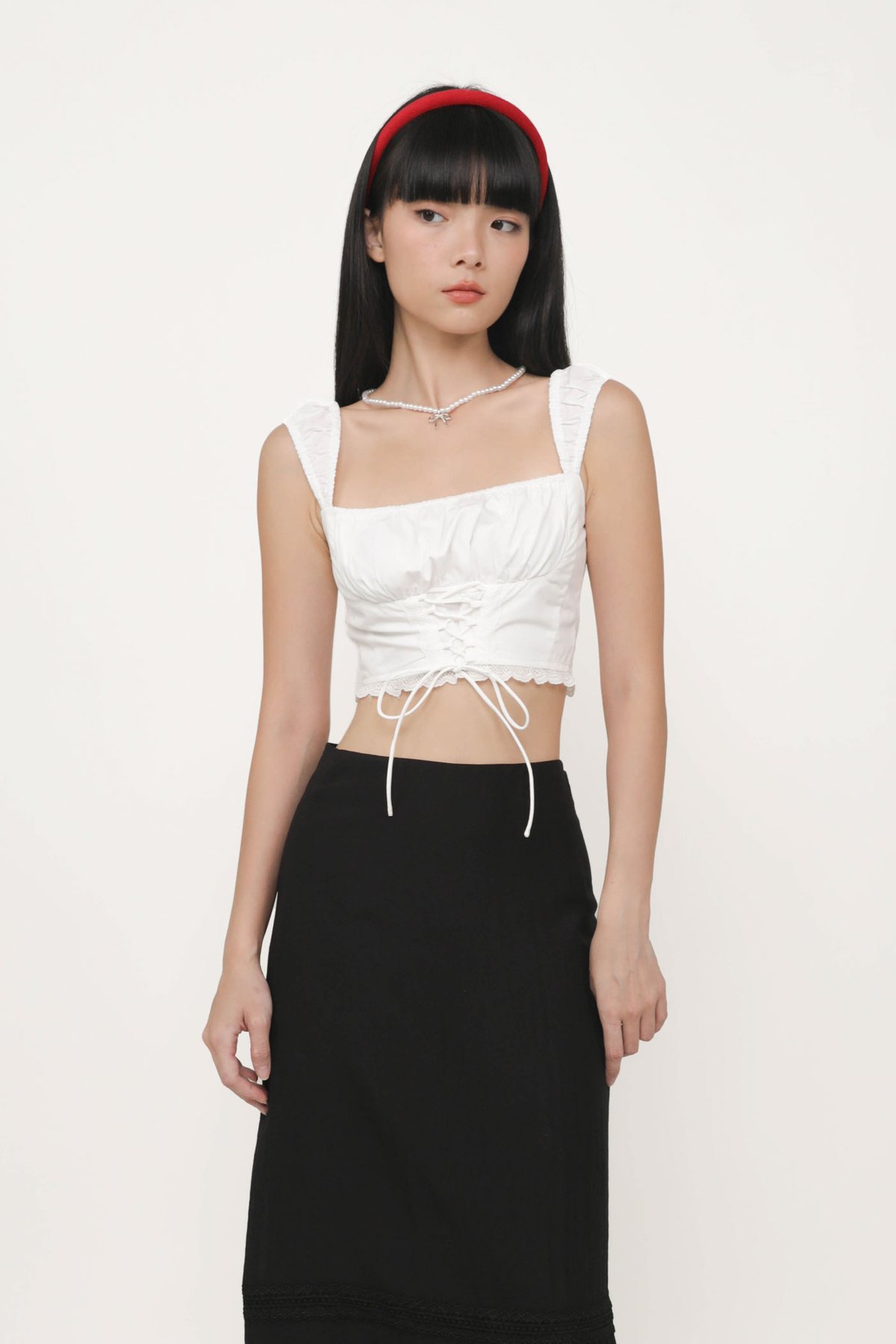 Jerica Lace Maxi Skirt (Black)