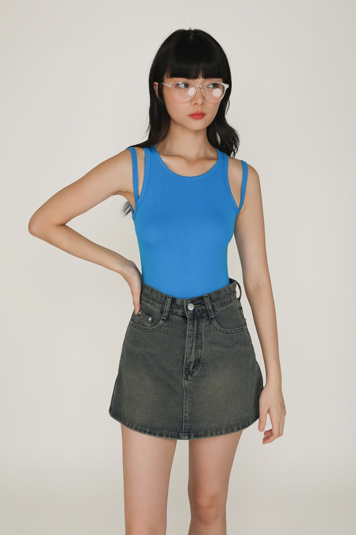 Bradley Denim Skorts (Vintage Wash)