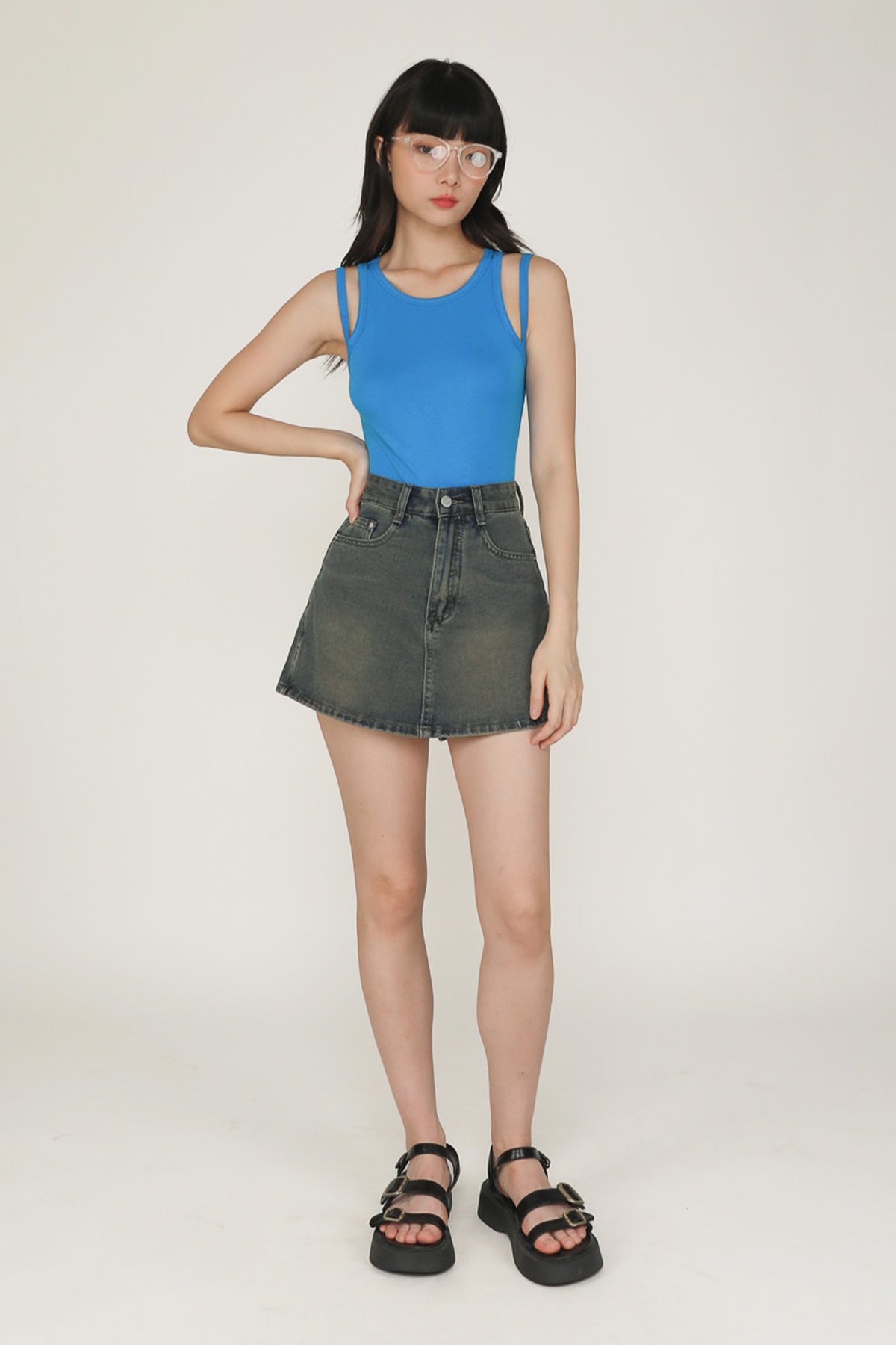 Bradley Denim Skorts (Vintage Wash)