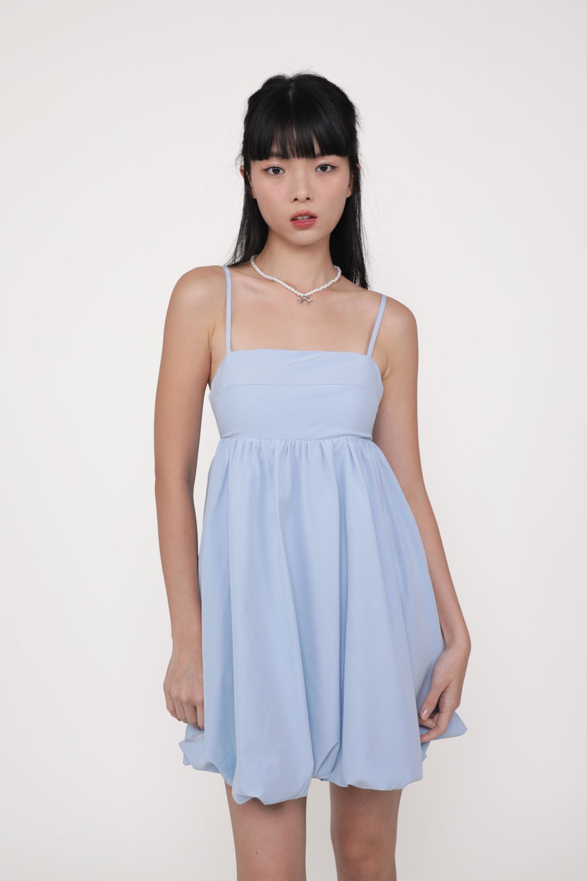 Carina Cloud Padded Dress (Sky Blue)