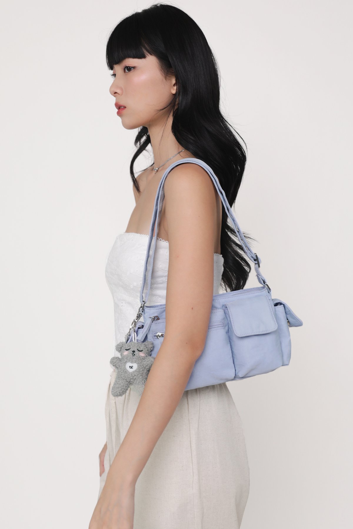 Mini Freddy Cargo Shoulder Bag (Periwinkle)