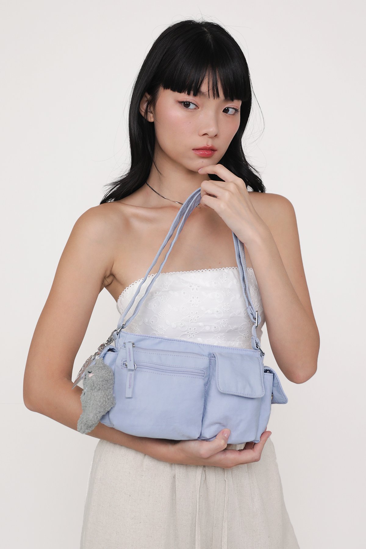 Mini Freddy Cargo Shoulder Bag (Periwinkle)