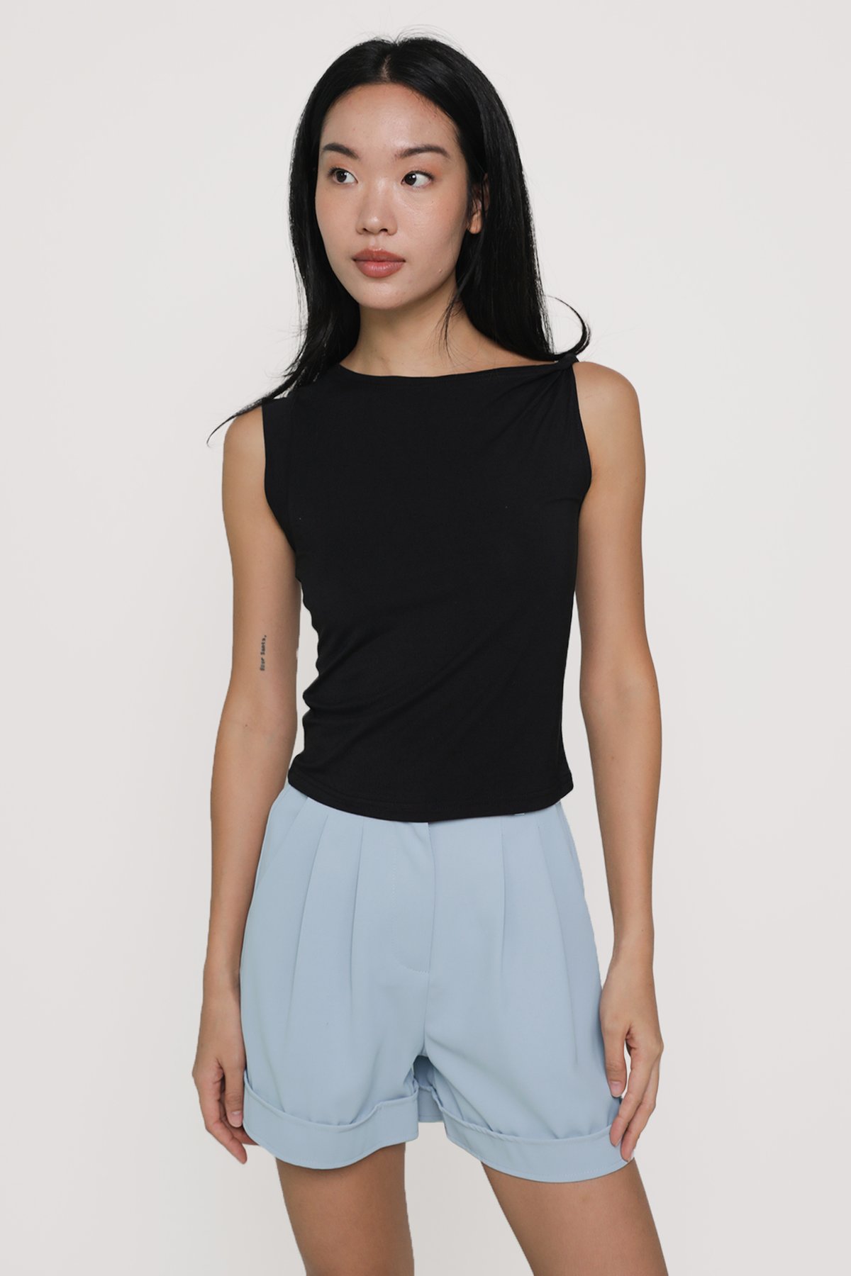 Brook Tailored Shorts (Blue)