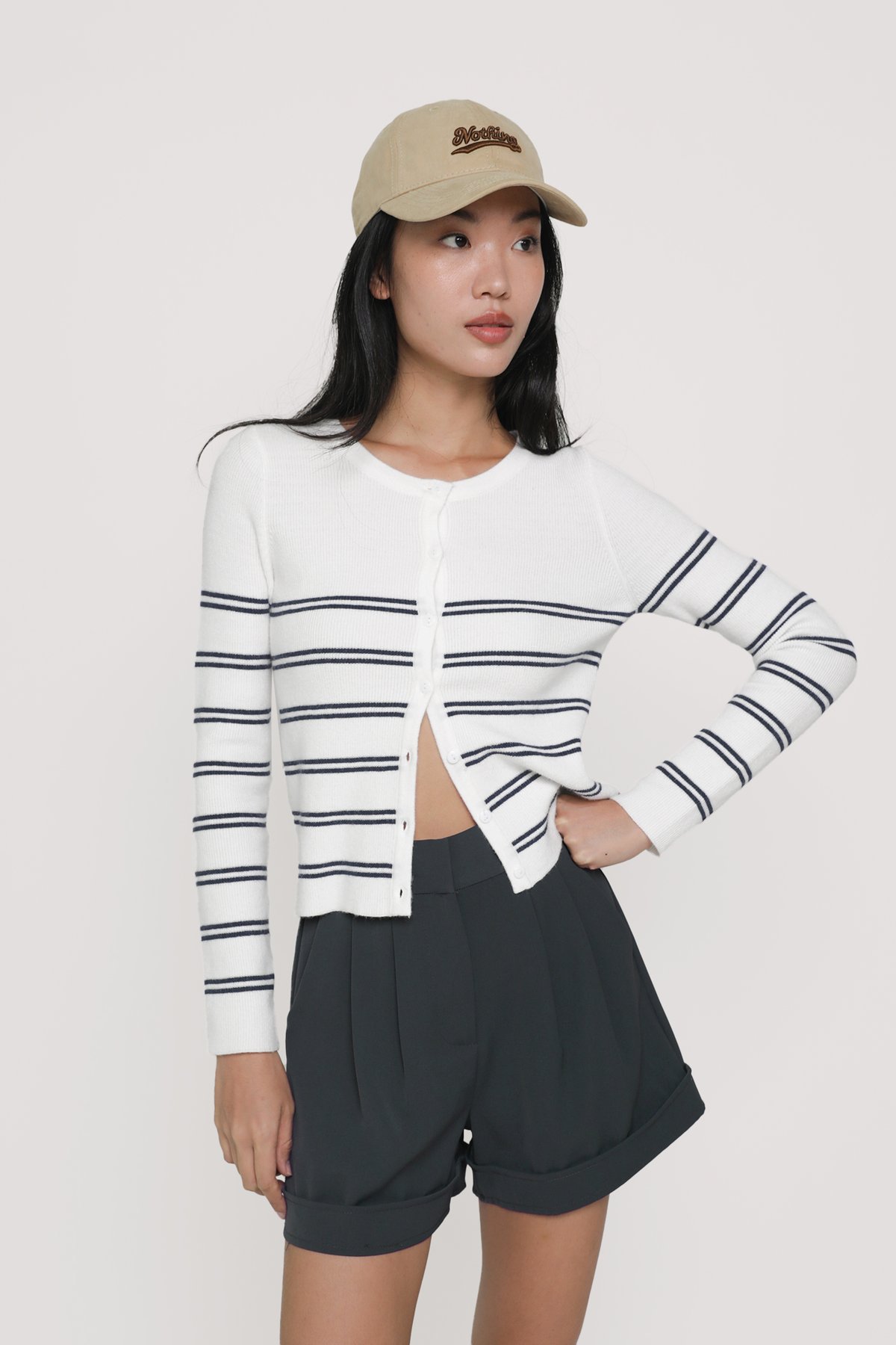 Brook Tailored Shorts (Dark Grey)