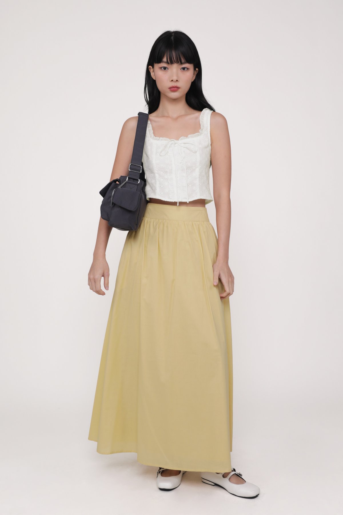 Jenkins Flare Maxi Skirt (Yellow)