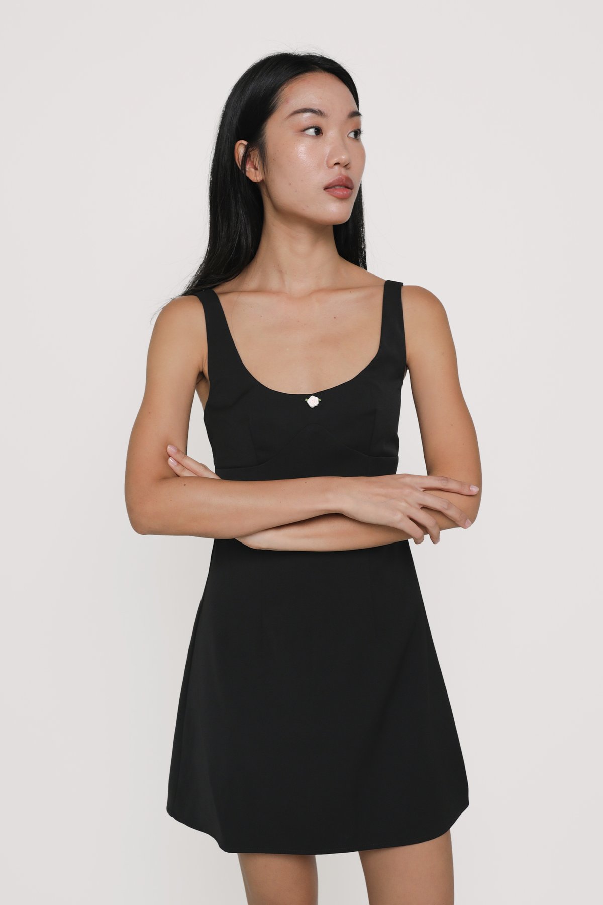 Ramona Bustier Dress (Black)