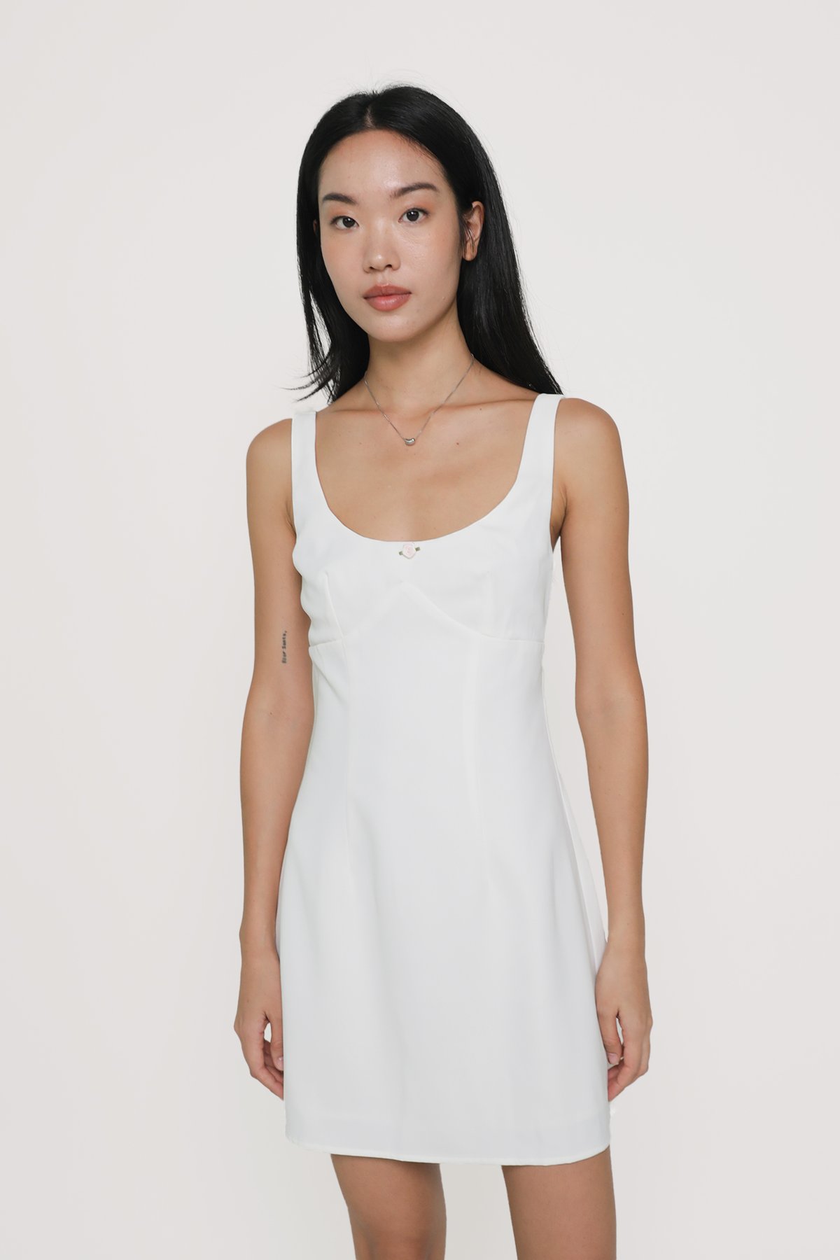 Ramona Bustier Dress (White)