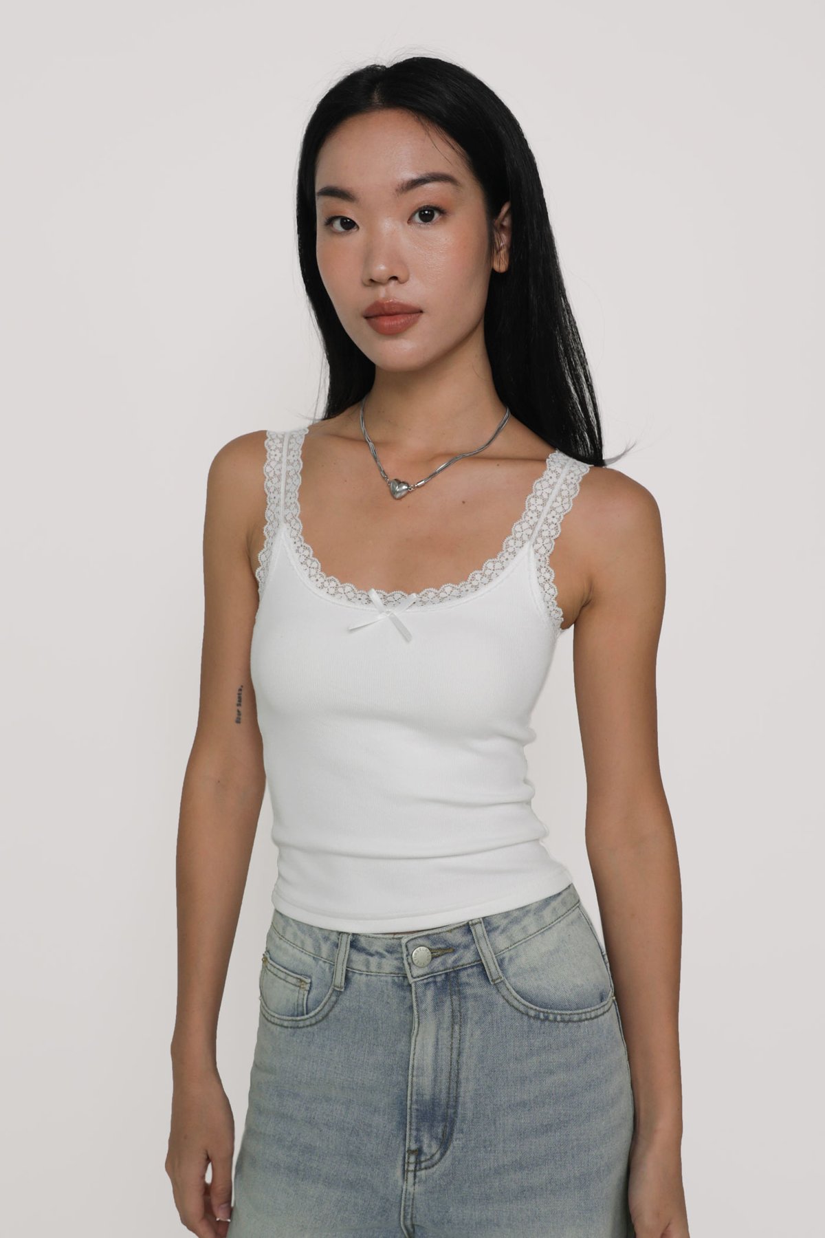 Valentina Lace Padded Top (White)