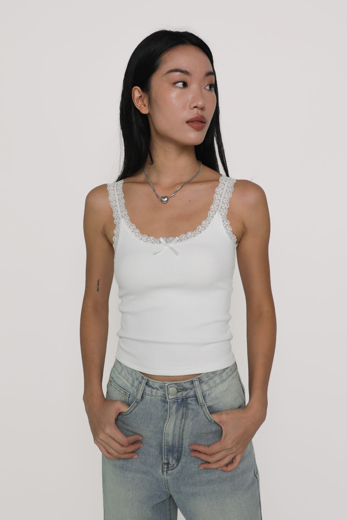 Valentina Lace Padded Top (White)