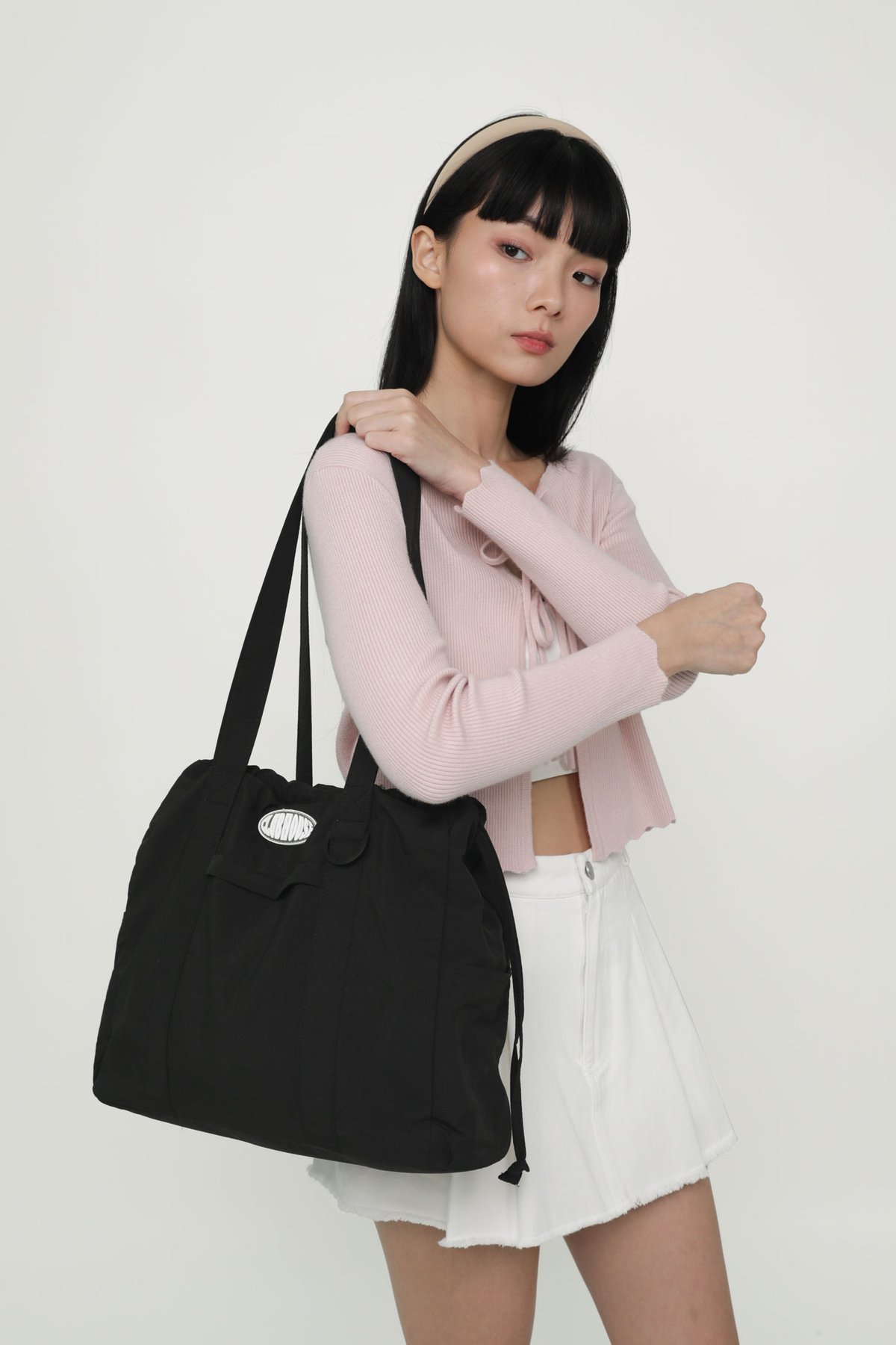 Cooper Drawstring Tote Bag (Ink)