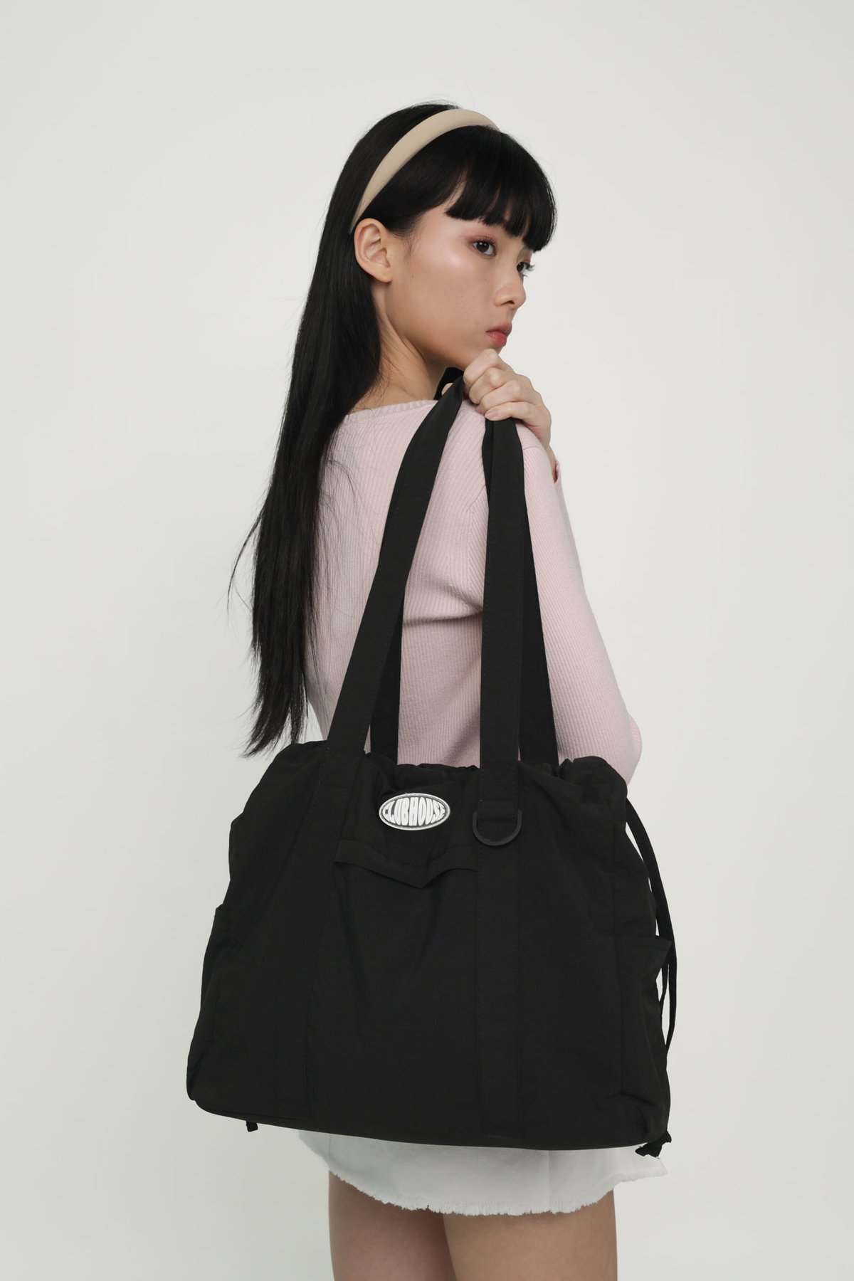 Cooper Drawstring Tote Bag (Ink)