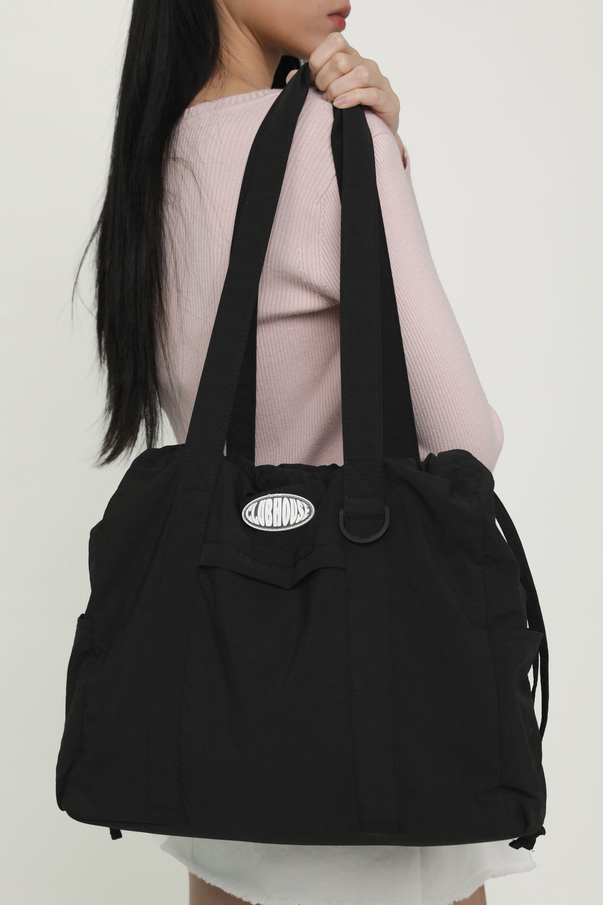 Cooper Drawstring Tote Bag (Ink)