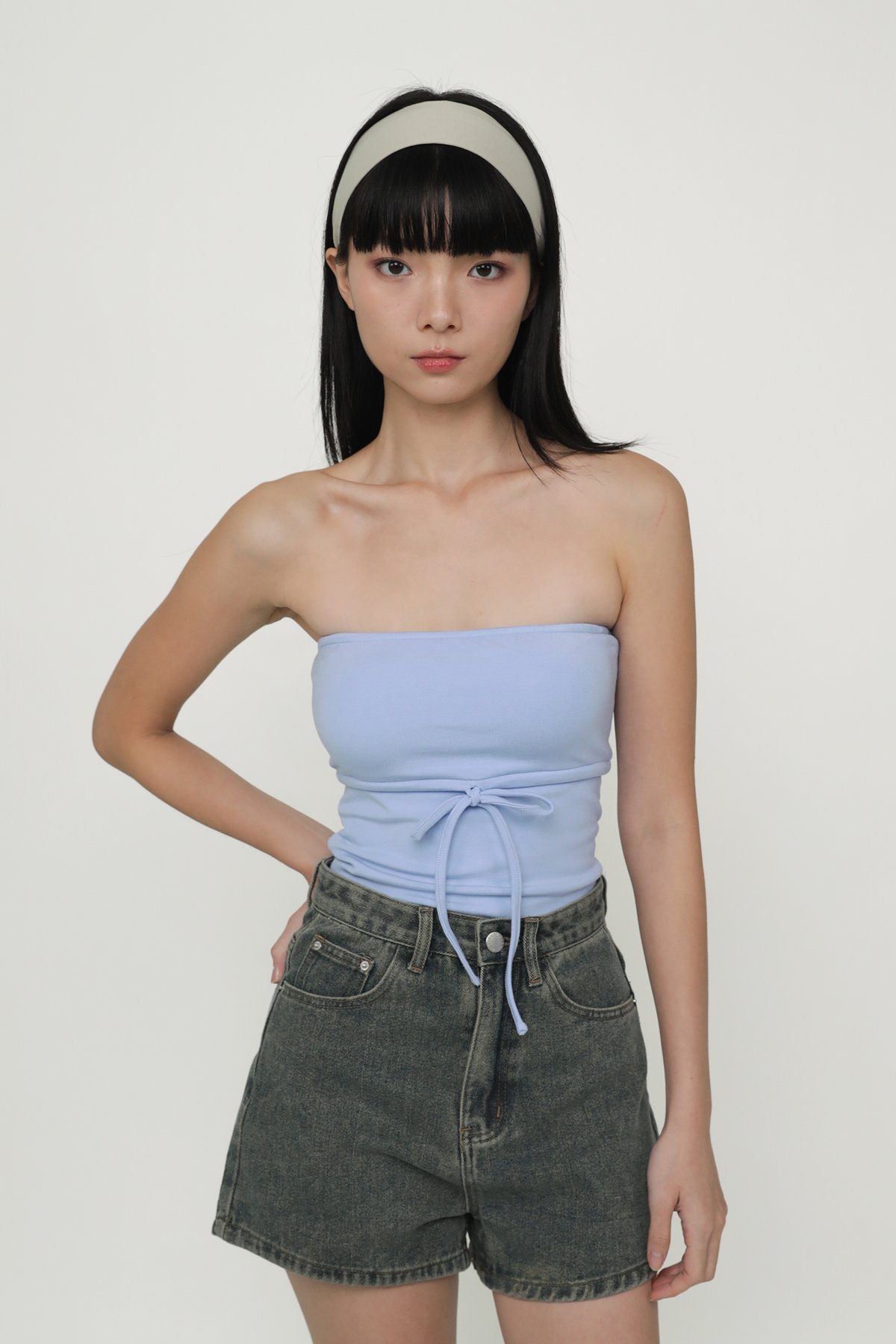 Hailey Tube Padded Top (Periwinkle)