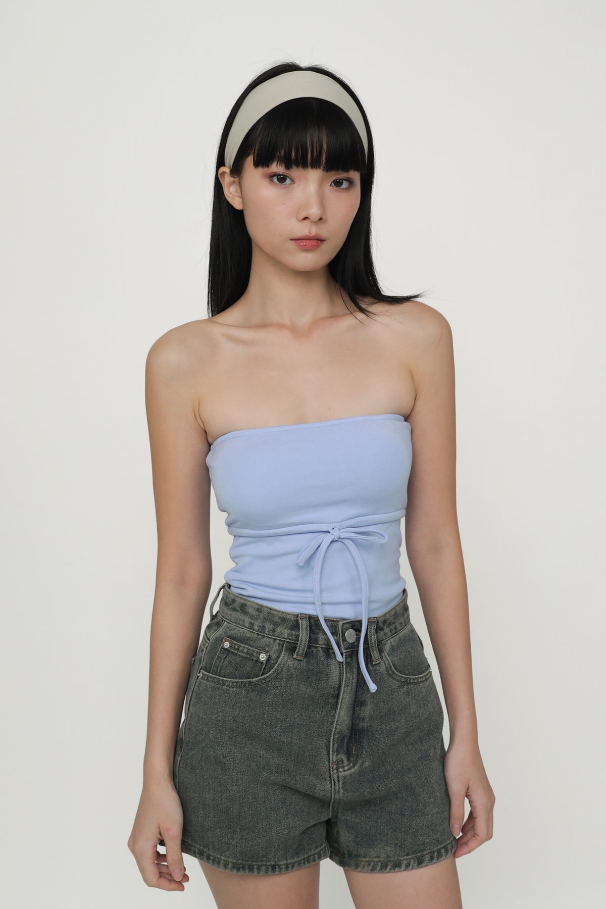 Hailey Tube Padded Top (Periwinkle)