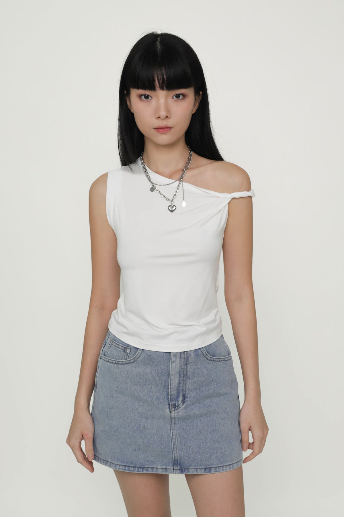 Quentin Off Shoulder Top (White)