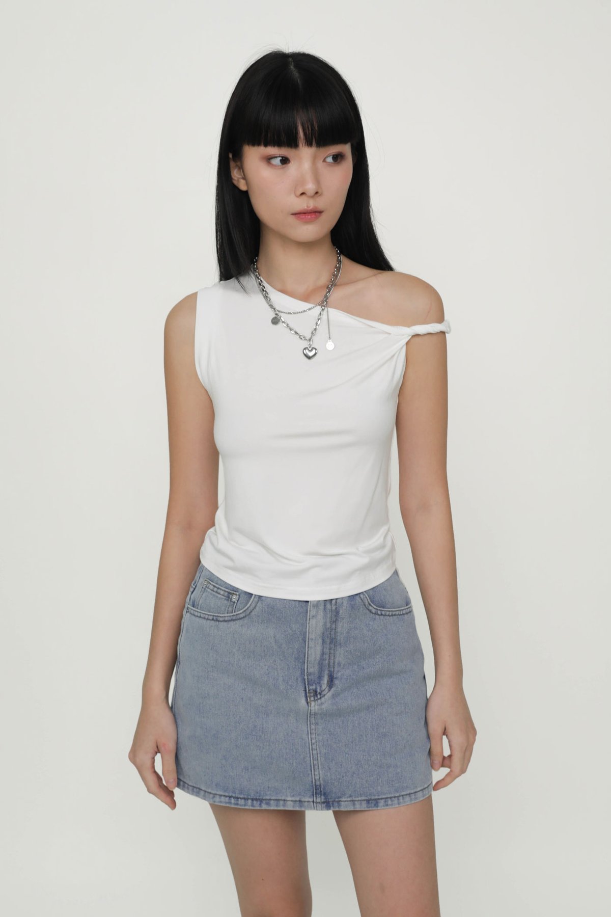 Quentin Off Shoulder Top (White)