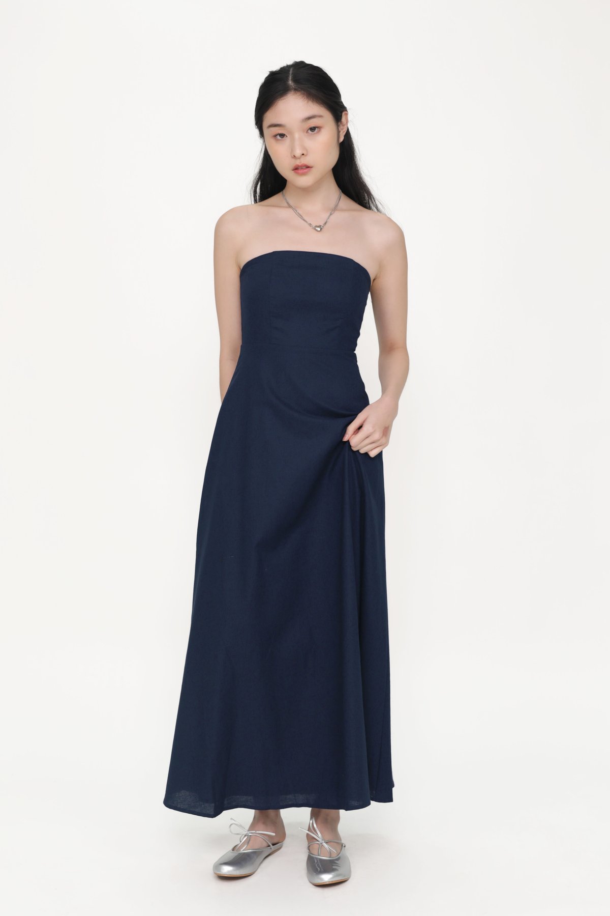 Adessa Tube Maxi Dress (Navy)