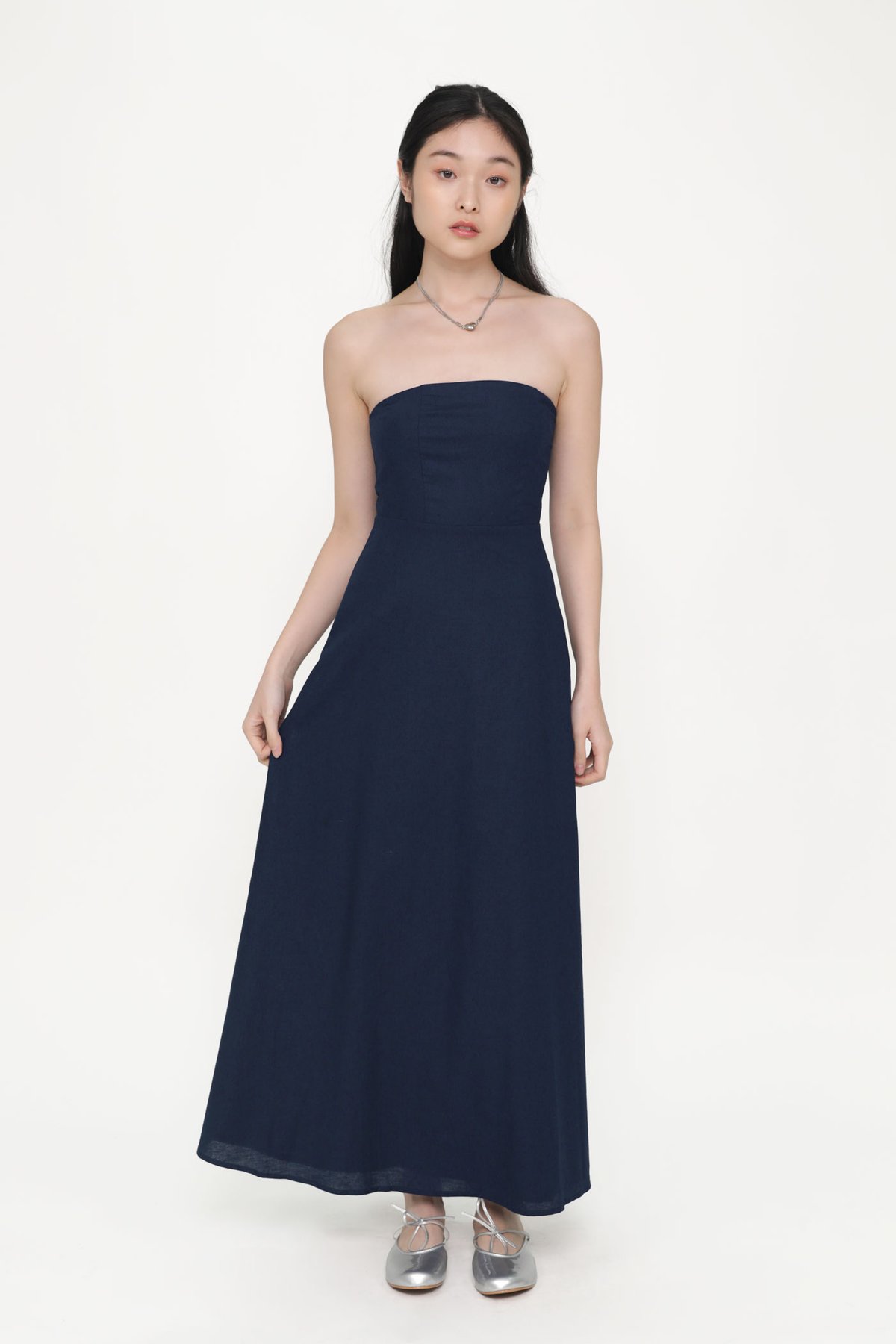 Adessa Tube Maxi Dress (Navy)