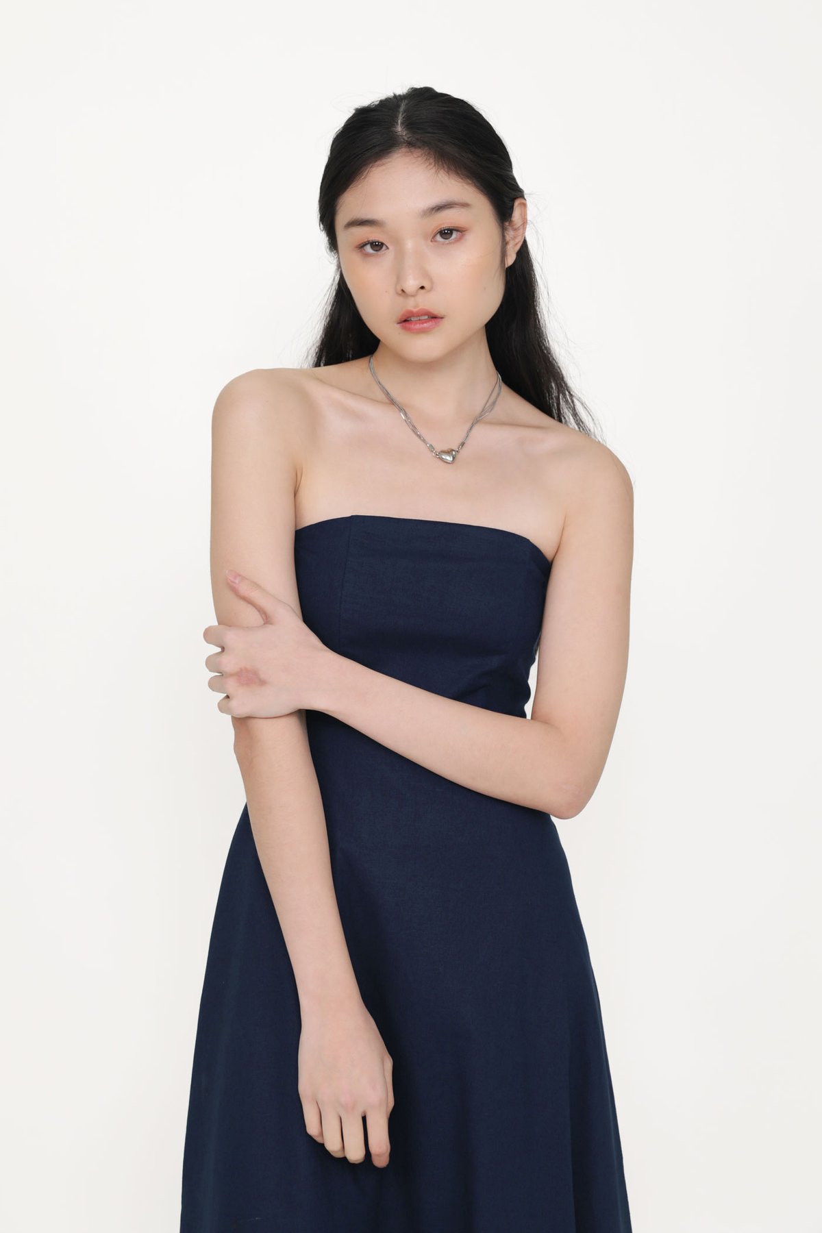 Adessa Tube Maxi Dress (Navy)