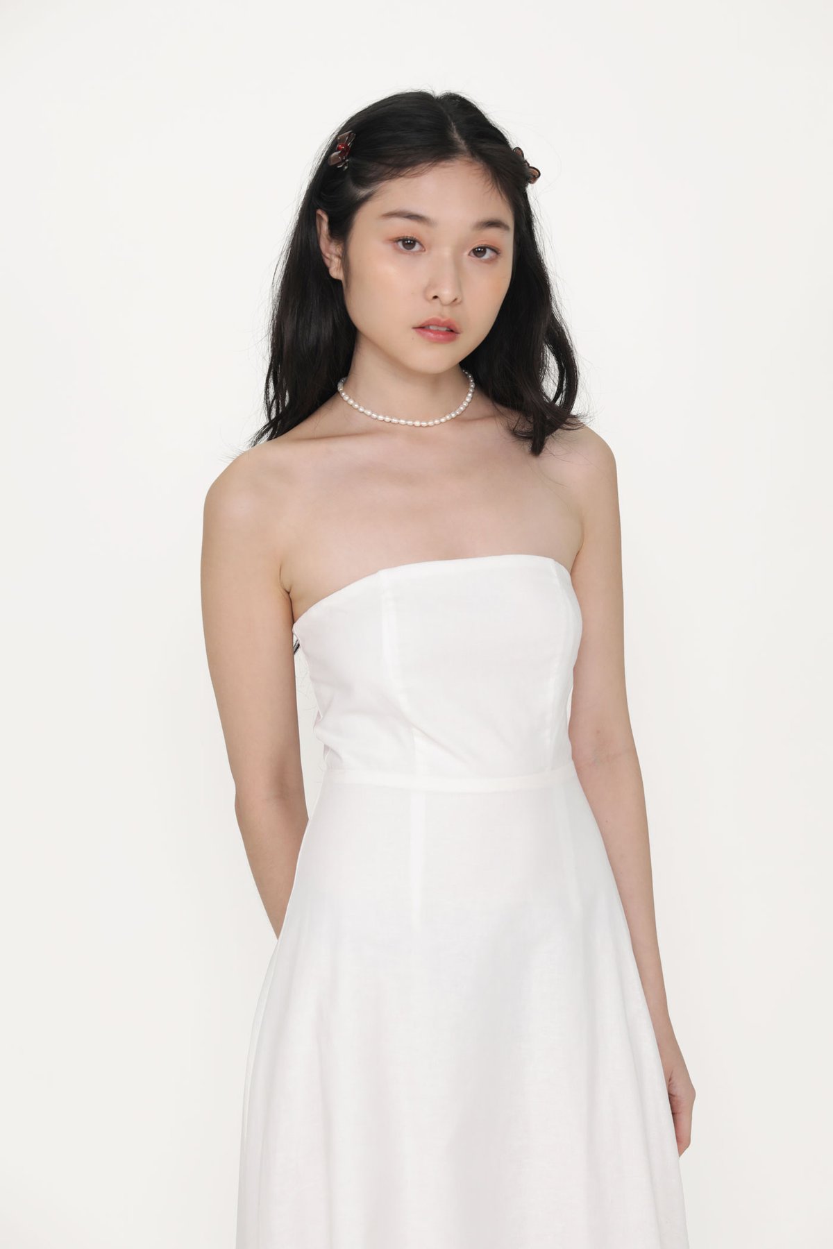 Adessa Tube Maxi Dress (White)