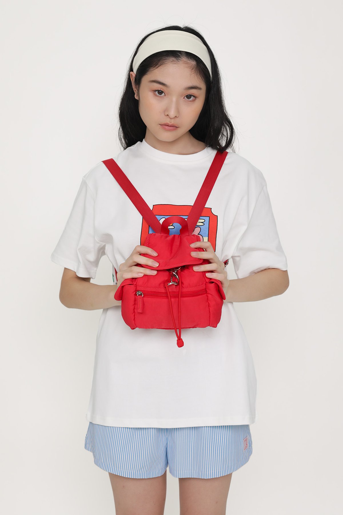 Gabby Mini Drawstring Backpack (Pepper)